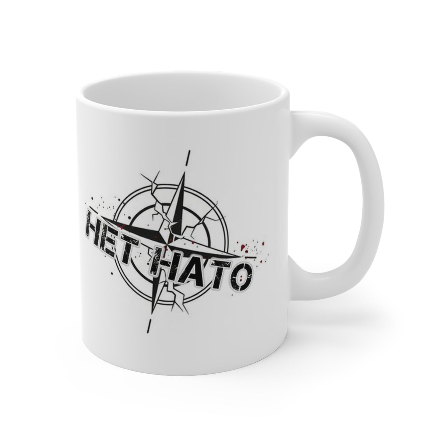 NO To NATO Compass Mug — Russian