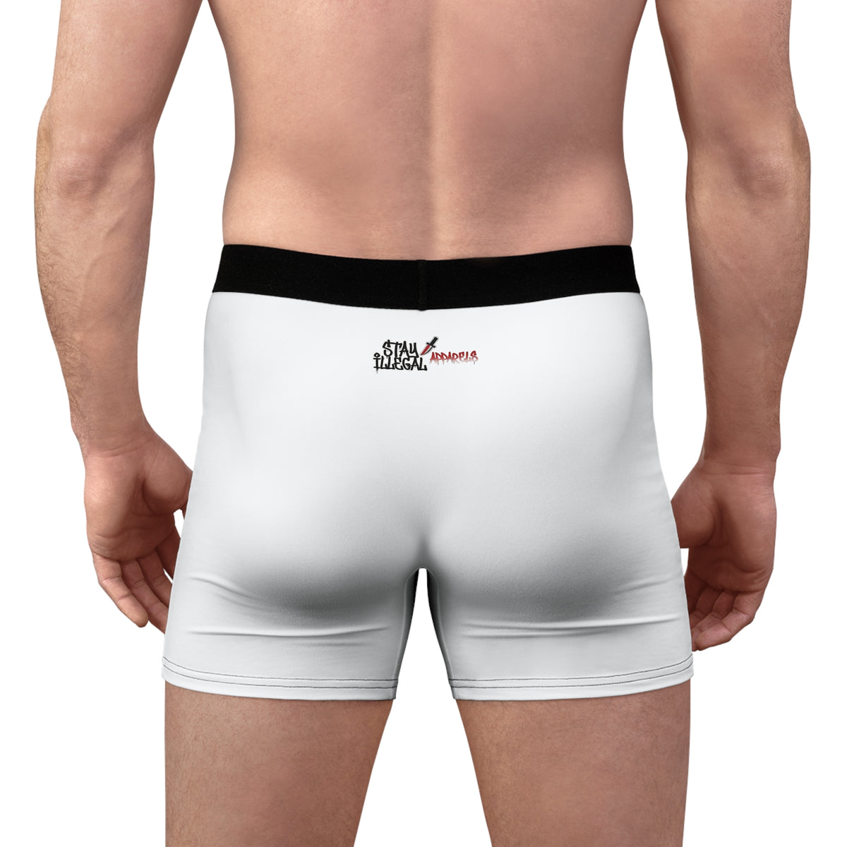 Stay Illegal Men's Boxer Briefs - White