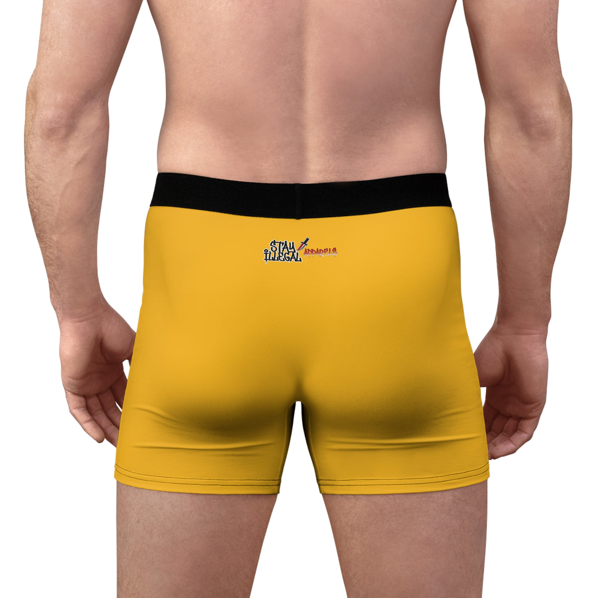Stay Illegal Men's Boxer Briefs - Mustards