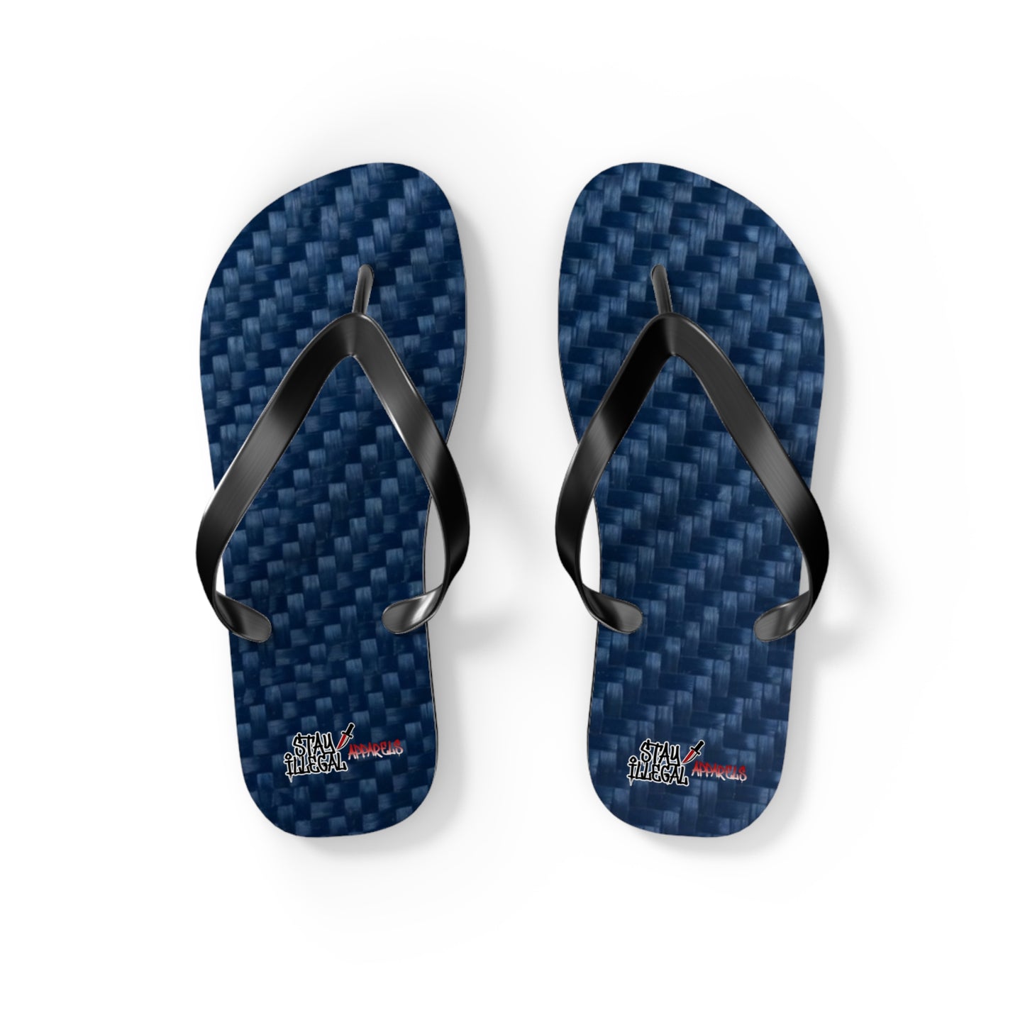 Carbon Fibre Flip Flops – Stay Illegal Blue