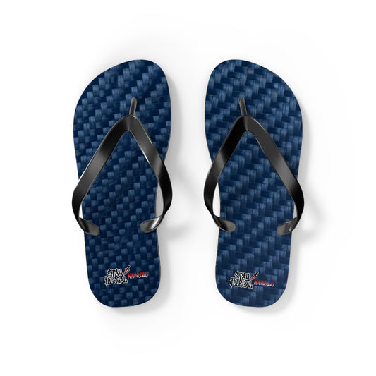 Carbon Fibre Flip Flops – Stay Illegal Blue