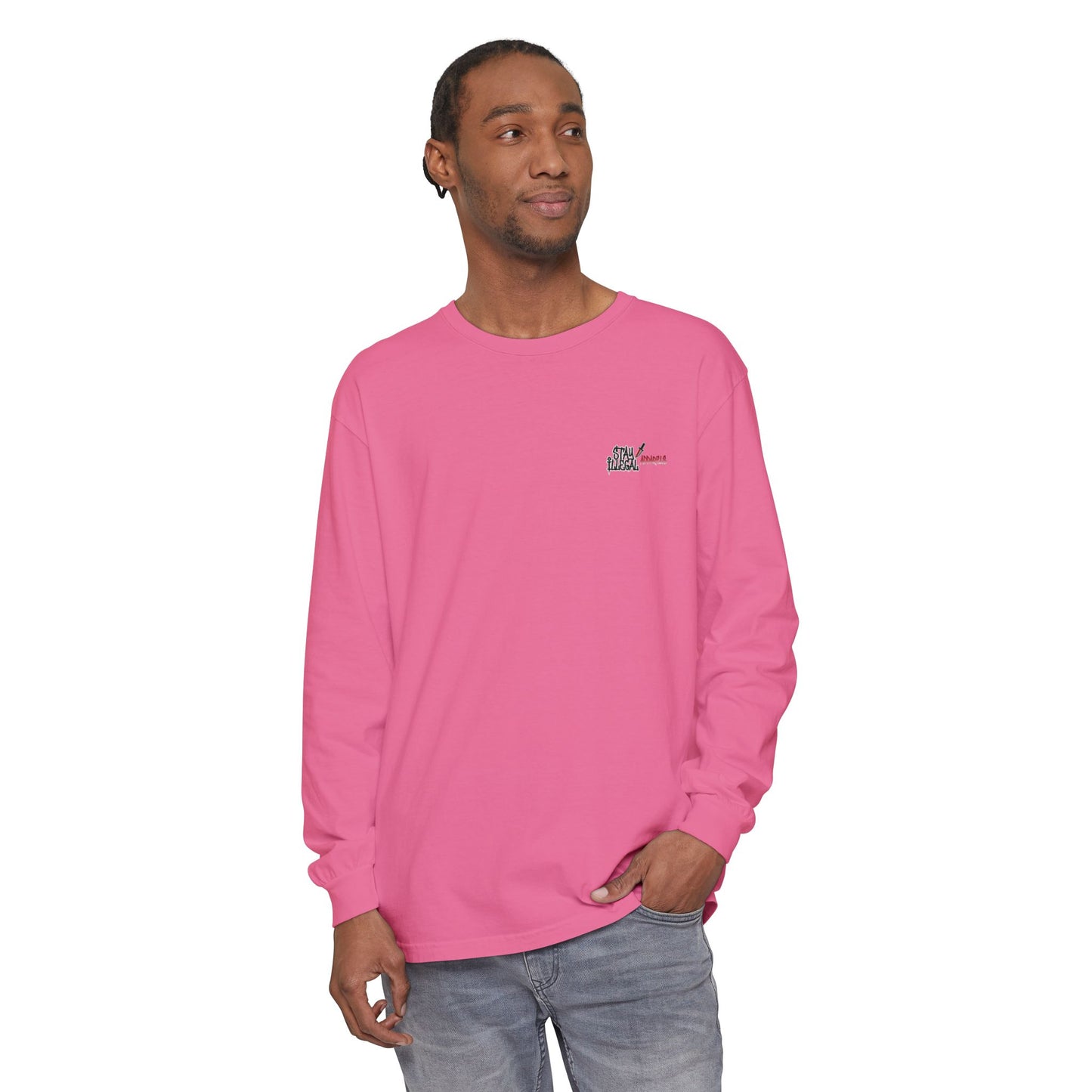 Stay Illegal Isignia - Plain Colour Long Sleeve Tee