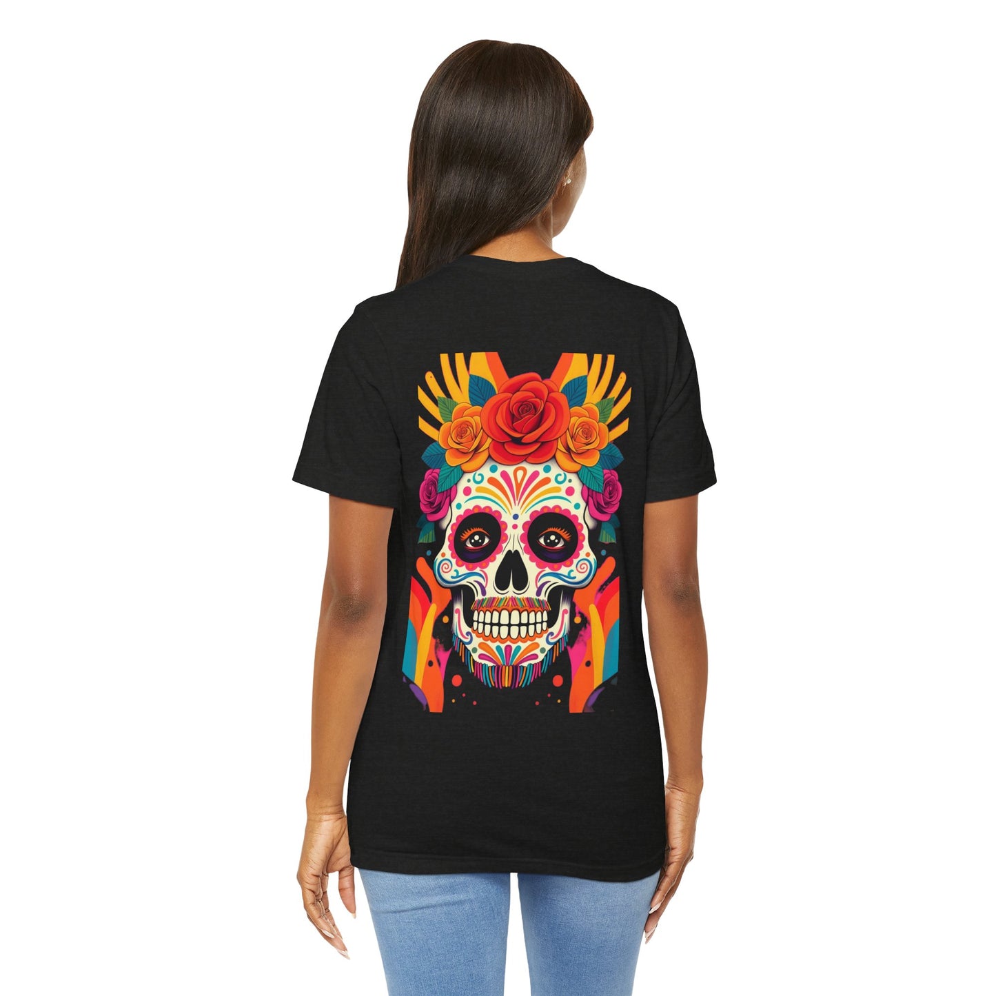 Black Colletion T‑Shirt — Mexican Bearded Skull