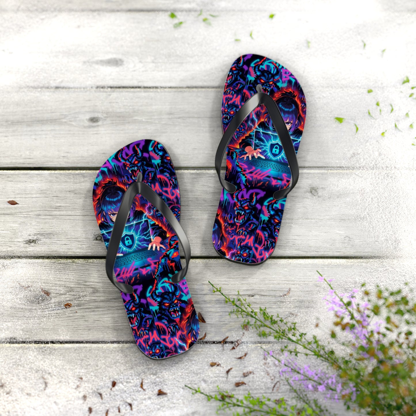 VPN Beach Flip Flops – Cyber Attack