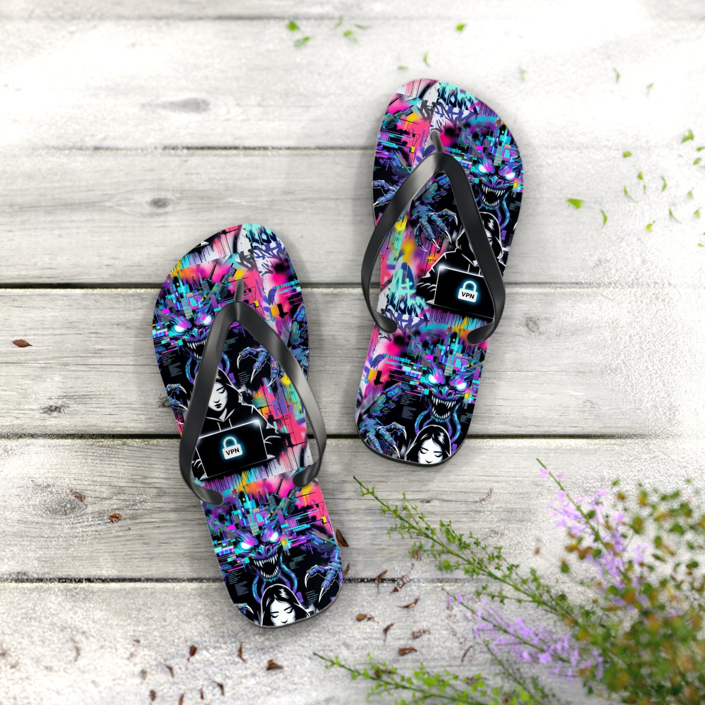VPN Beach Flip Flops – Power Surge