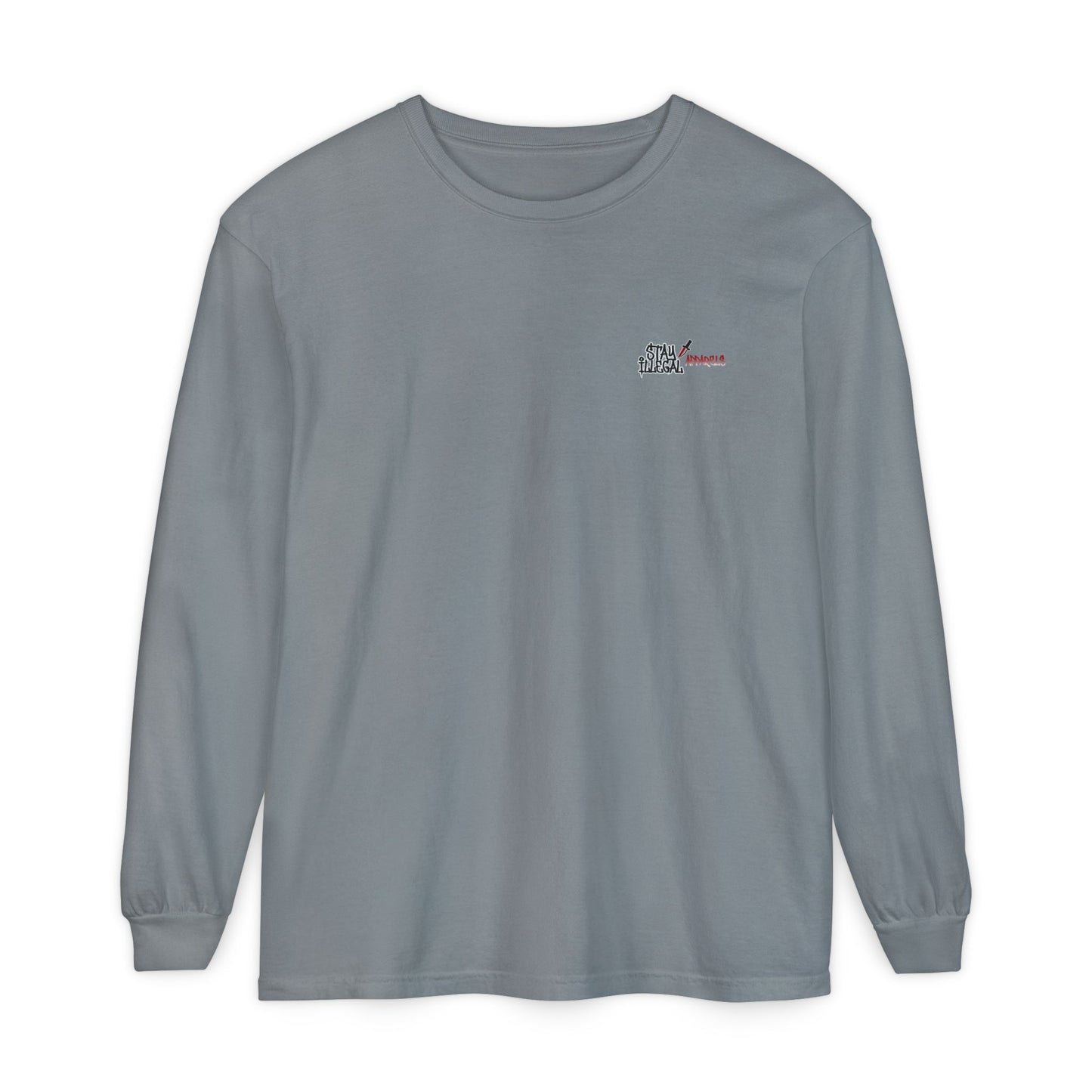 Long Sleeve Tee — More Europe 50euros Back Print