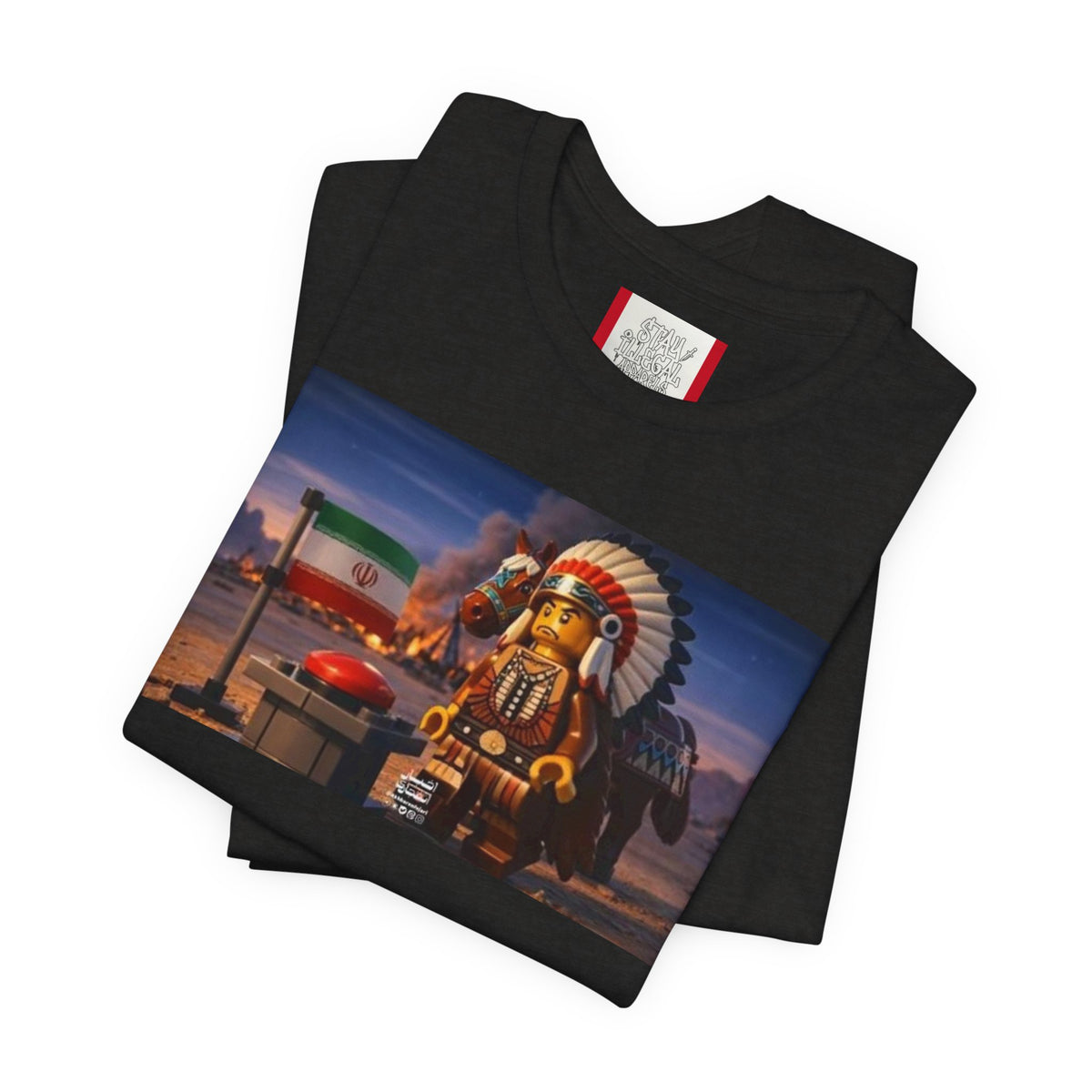 Propaganda T‑Shirt — IRAN LEGOS — USA Invaders