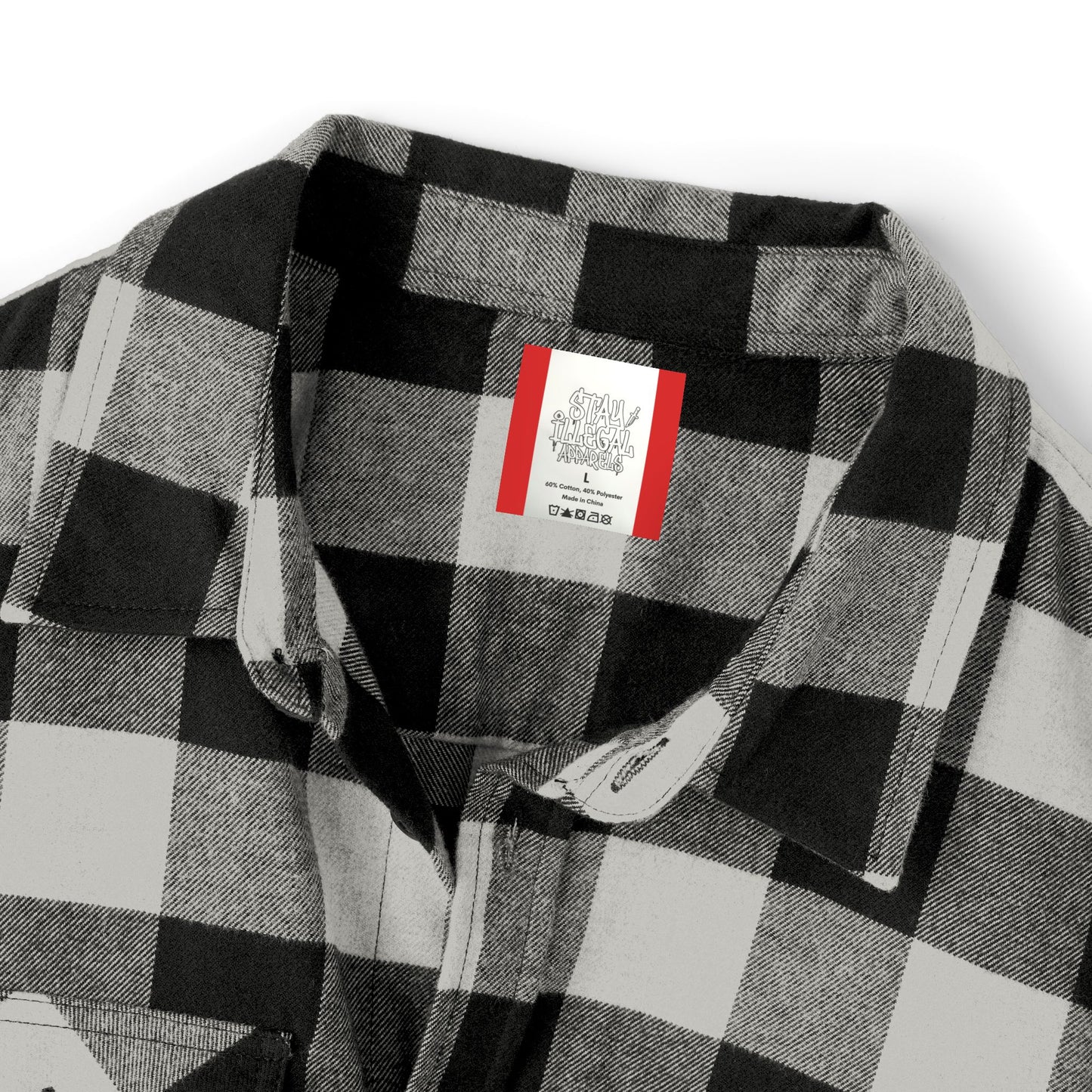 Stay Illegal Buffalo Plaid Flannel Shirt — Quality Casual Shirt