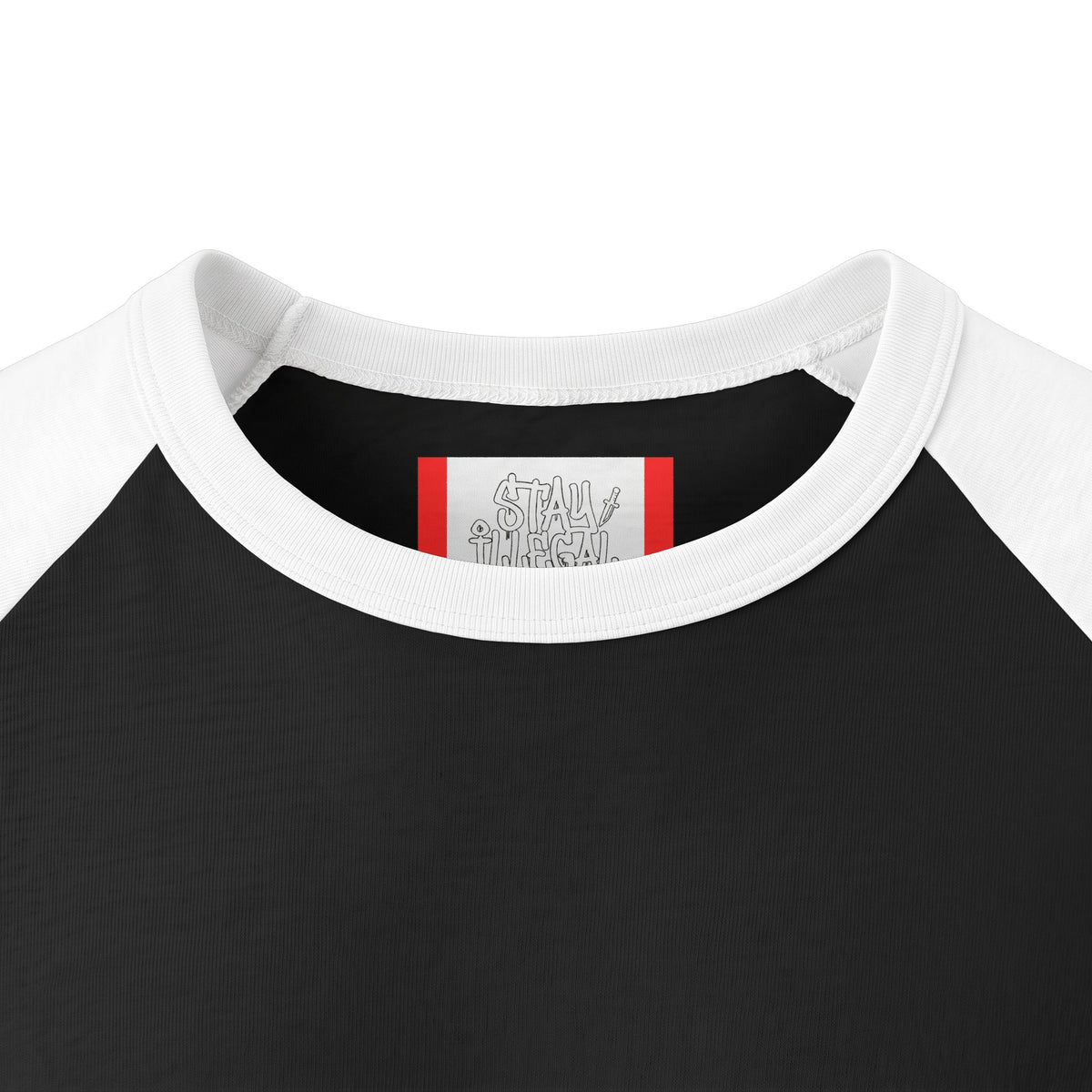 Stay Illegal Raglan 3/4 Sleeve T-Shirt — Gay Dove