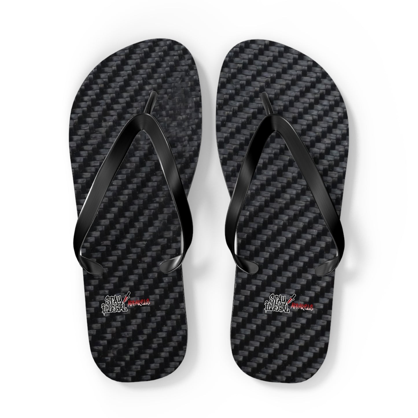 Carbon Fibre Flip Flops – Stay Illegal Black