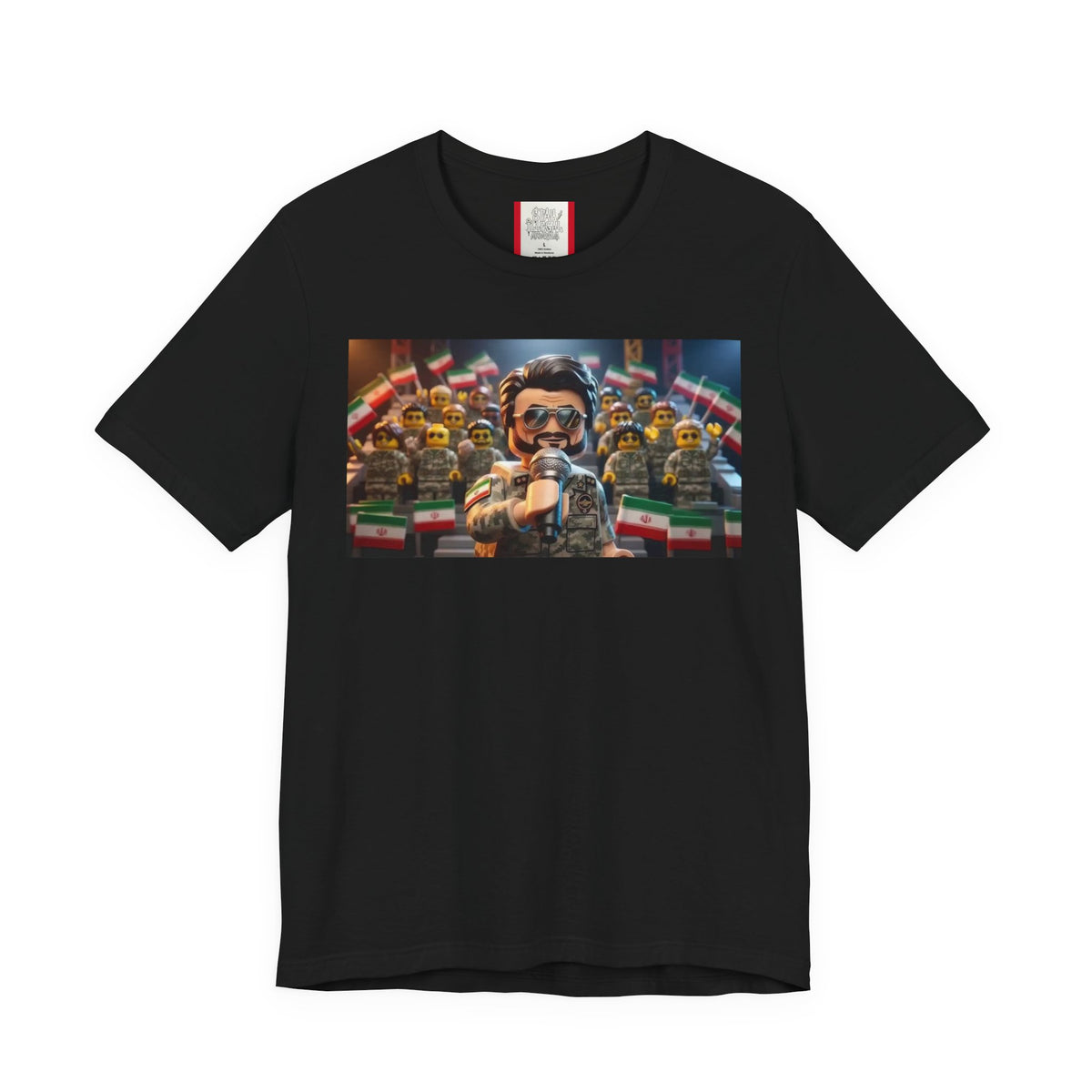Propaganda T‑Shirt — IRAN LEGOS — IRGC Crowd Control