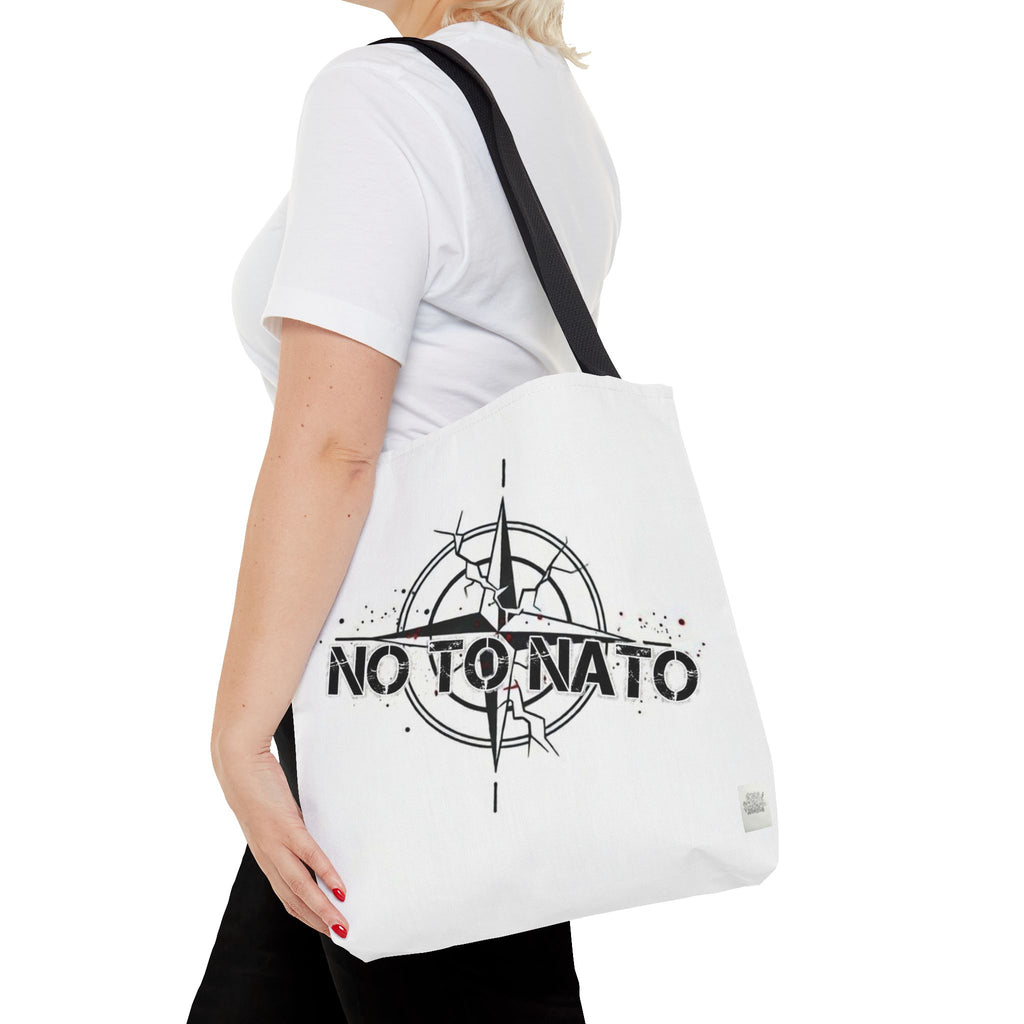 Compass Tote Bag — "NO To NATO / Het NATO" English/Russian