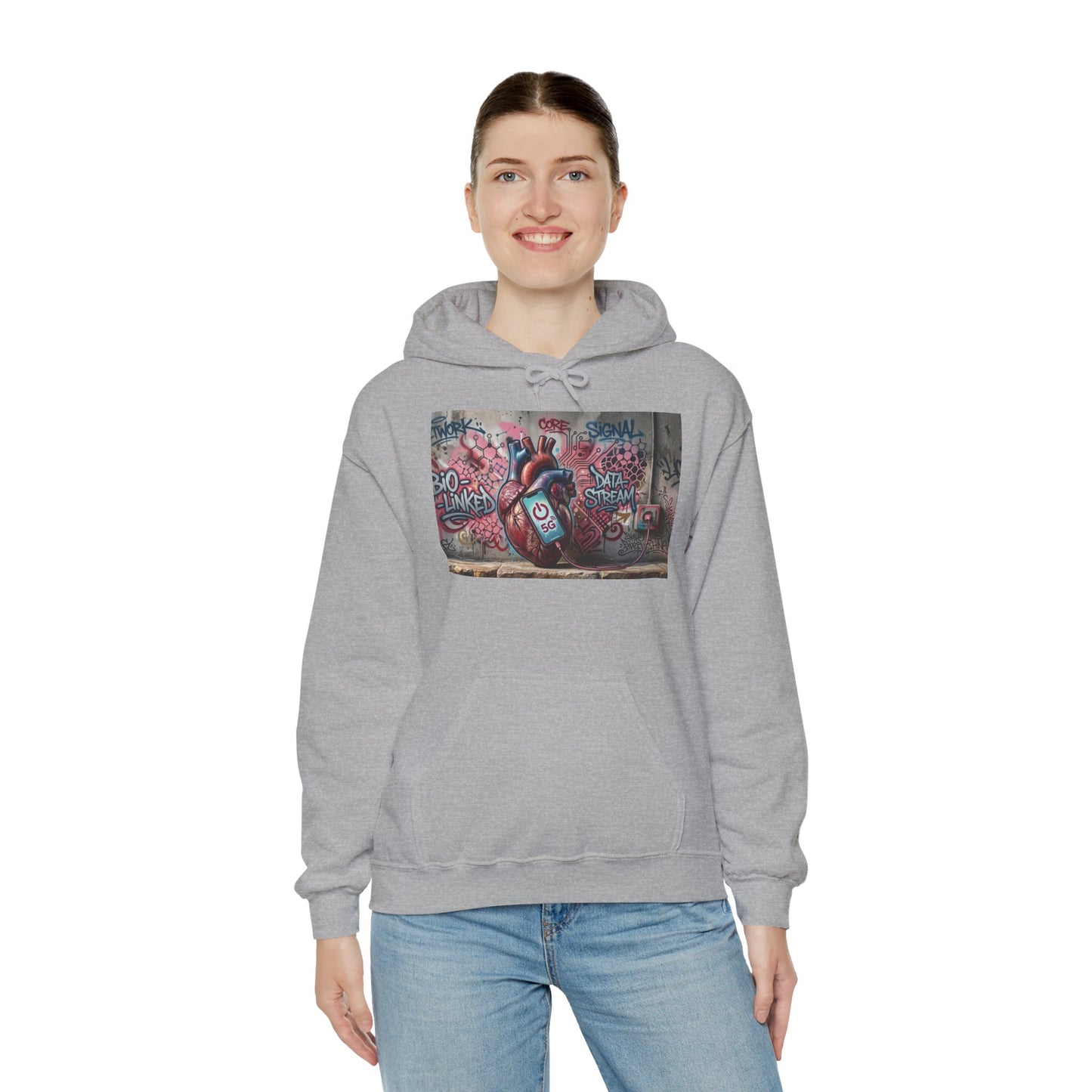 Stay Illegal Graffiti Hoodie - Mobile Heart