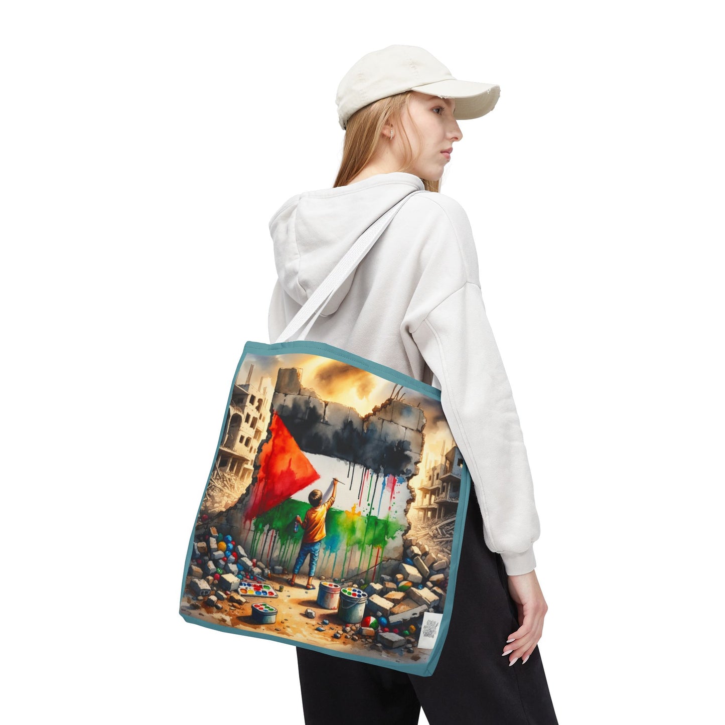 Bolso de hombro Tote — Palestine Paint