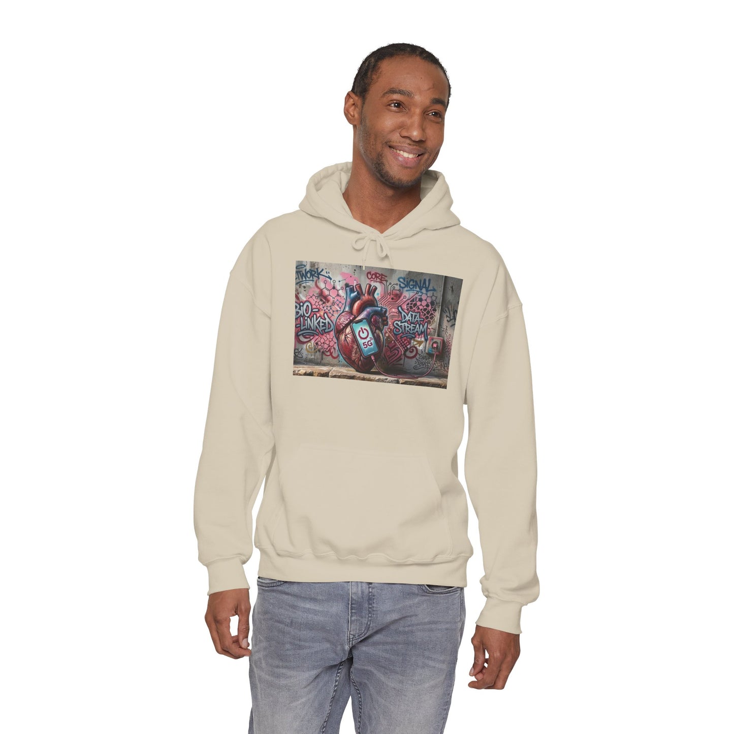 Stay Illegal Graffiti Hoodie - Mobile Heart