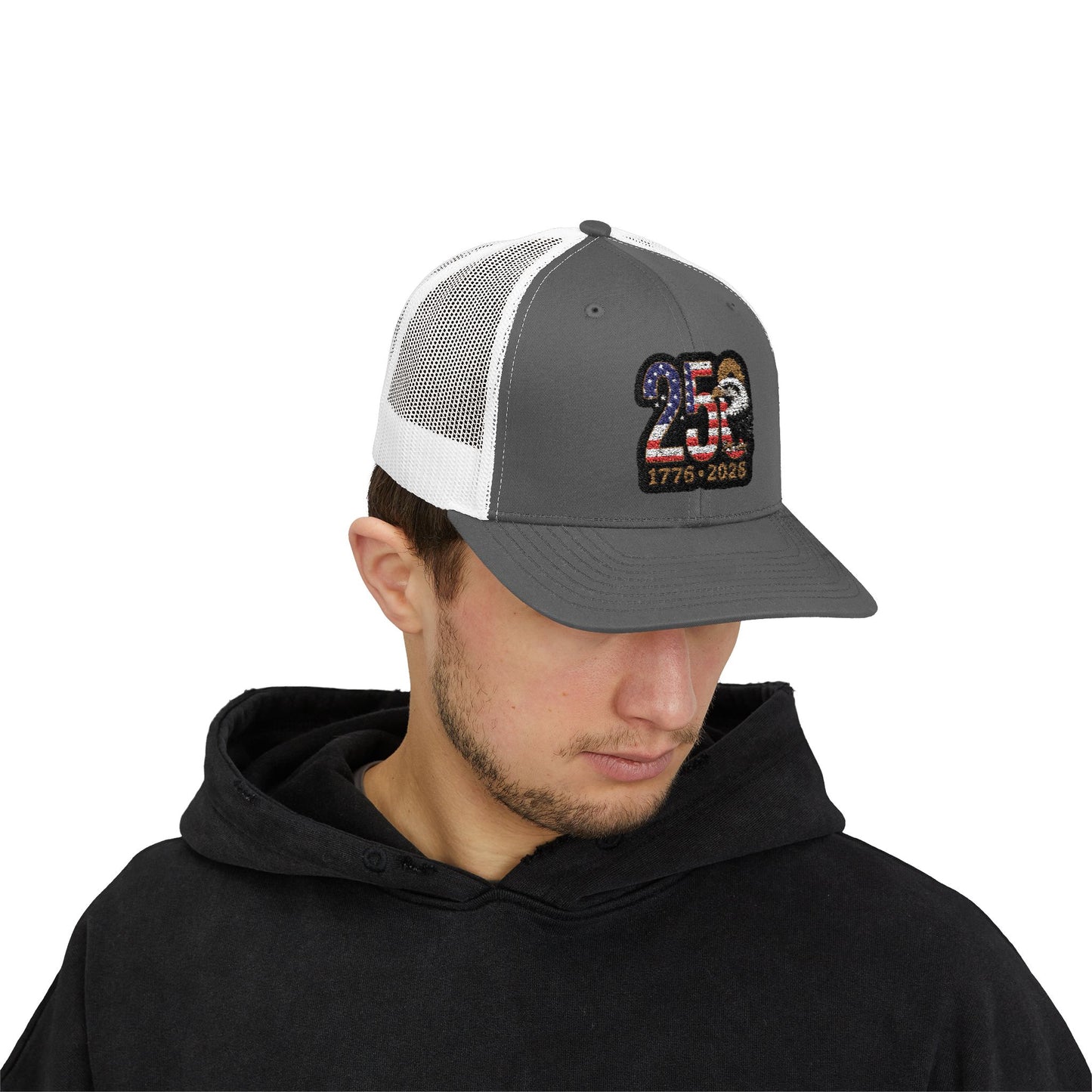 Stay Illegal Trucker Cap — USA 250th Anniversary Eagle Patch