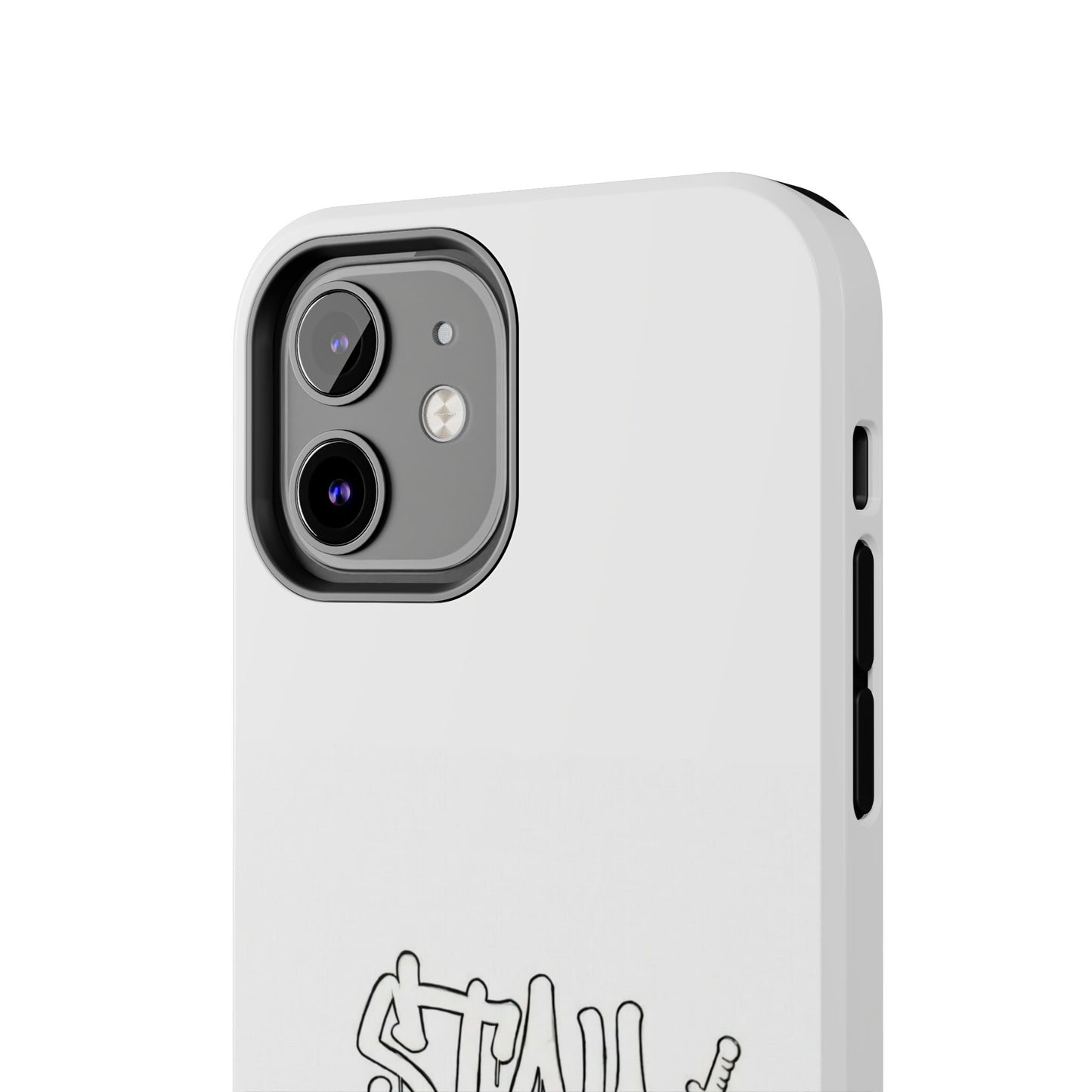 Coque de téléphone Stay Illegal - Blanc/Rouge robuste