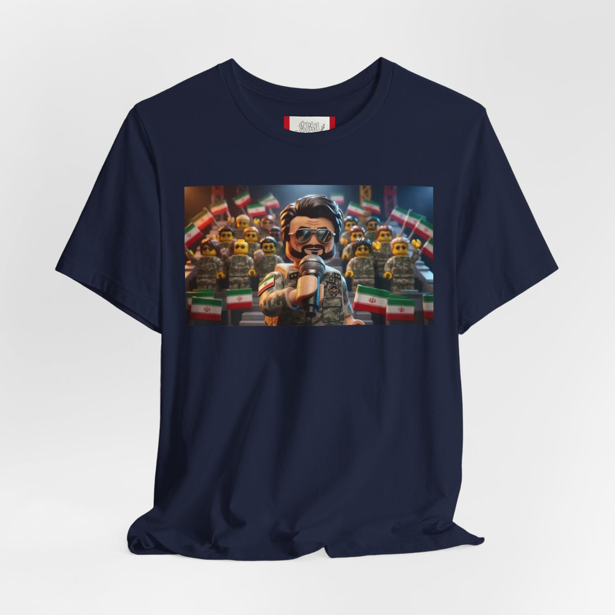 Propaganda T‑Shirt — IRAN LEGOS — IRGC Crowd Control