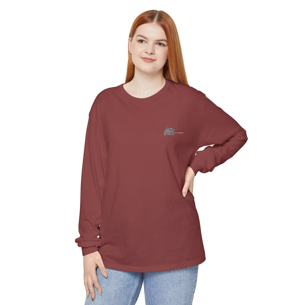 Long Sleeve Tee — More Europe 20euros Back Print