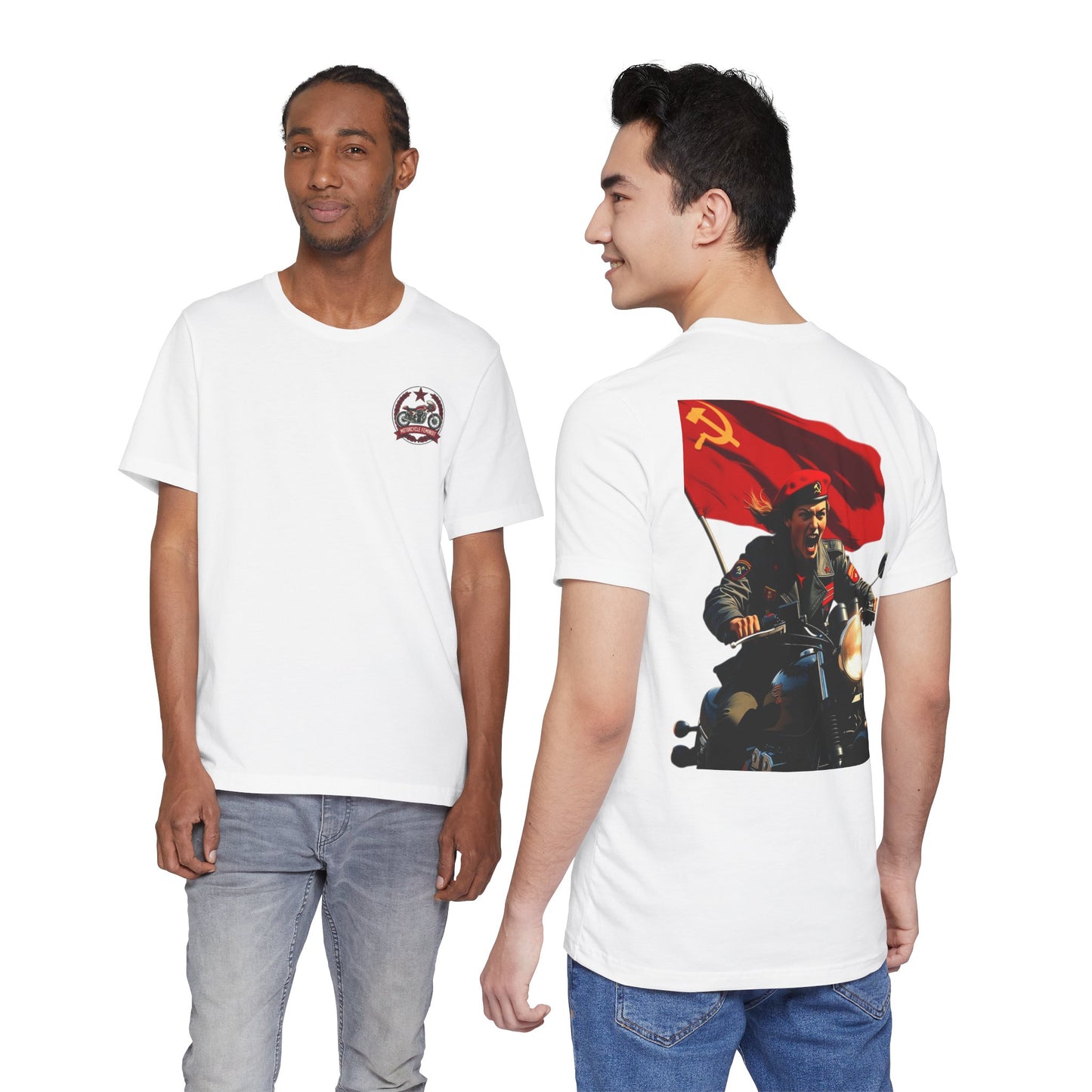 Back Print T‑Shirt — MOTORCYCLE FEMINEST