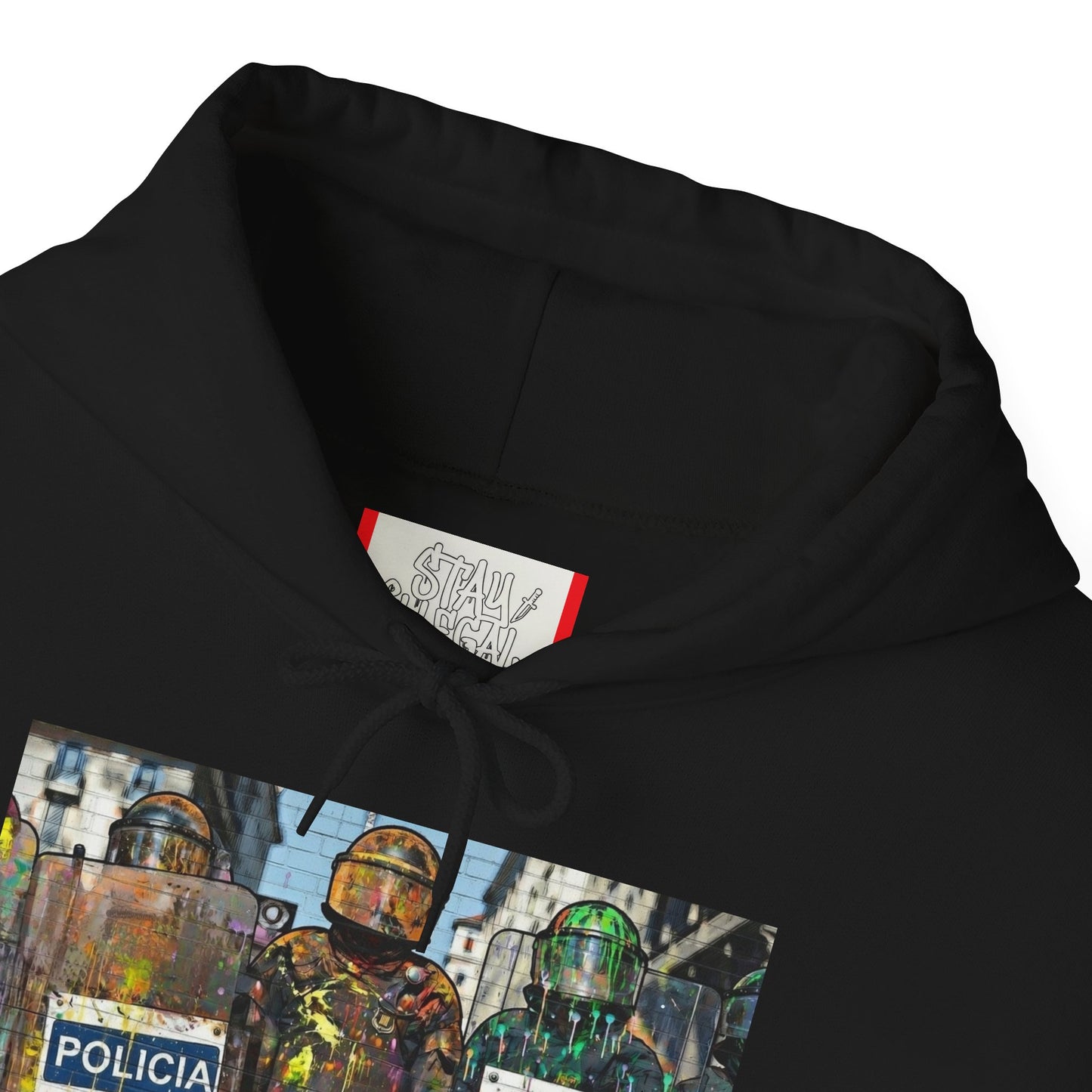 Stay Illegal Graffiti Hoodie - Policia Policia