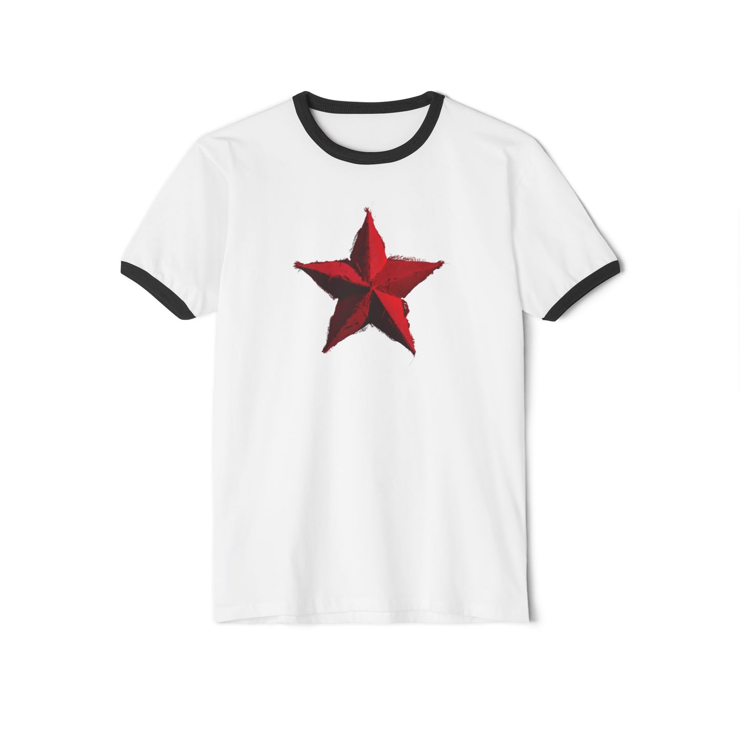 Stay Illegal Ringer T-Shirt — Red Star
