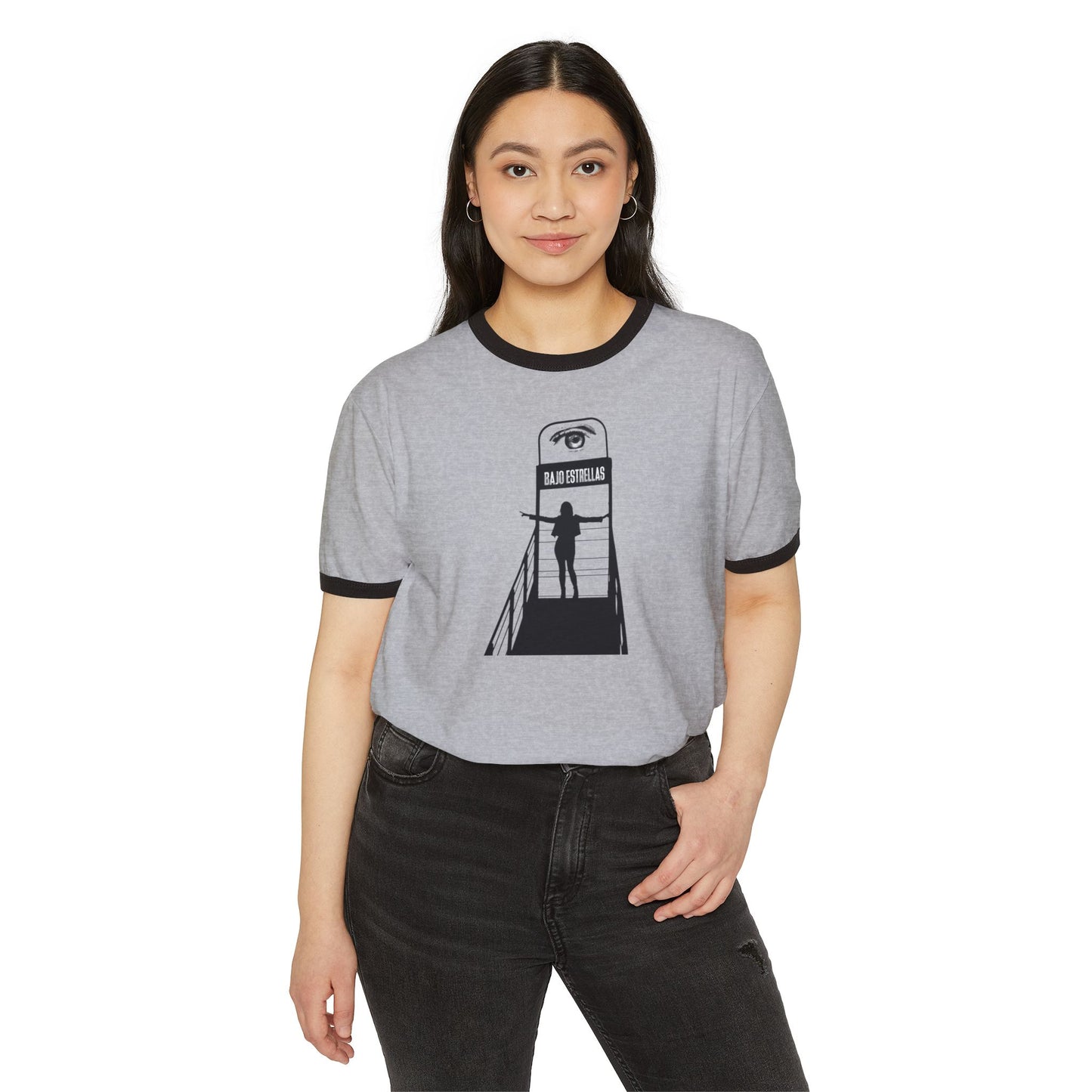 Stay Illegal Ringer T-Shirt — Bajo Estrellas