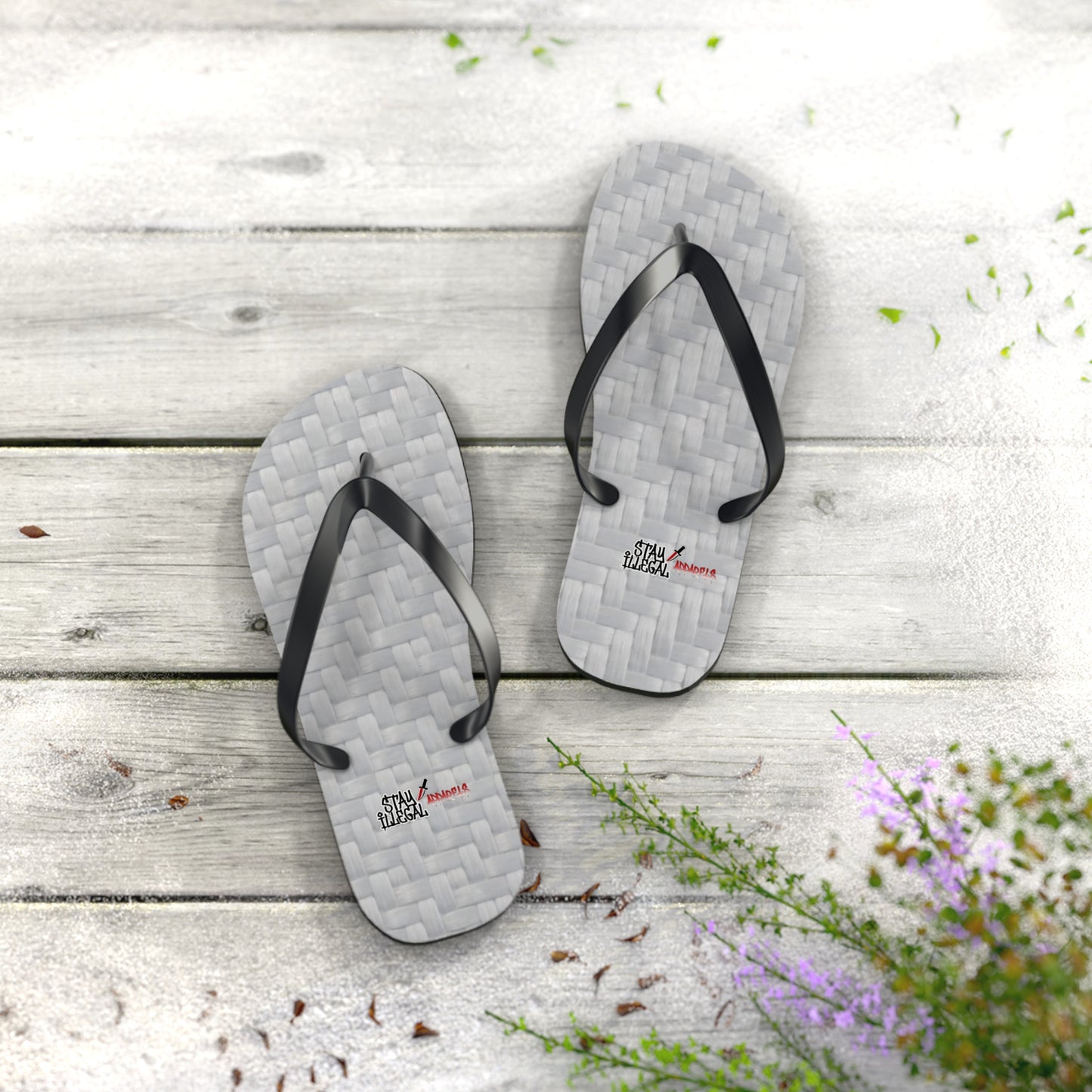 Carbon Fibre Flip Flops – Stay Illegal Grey