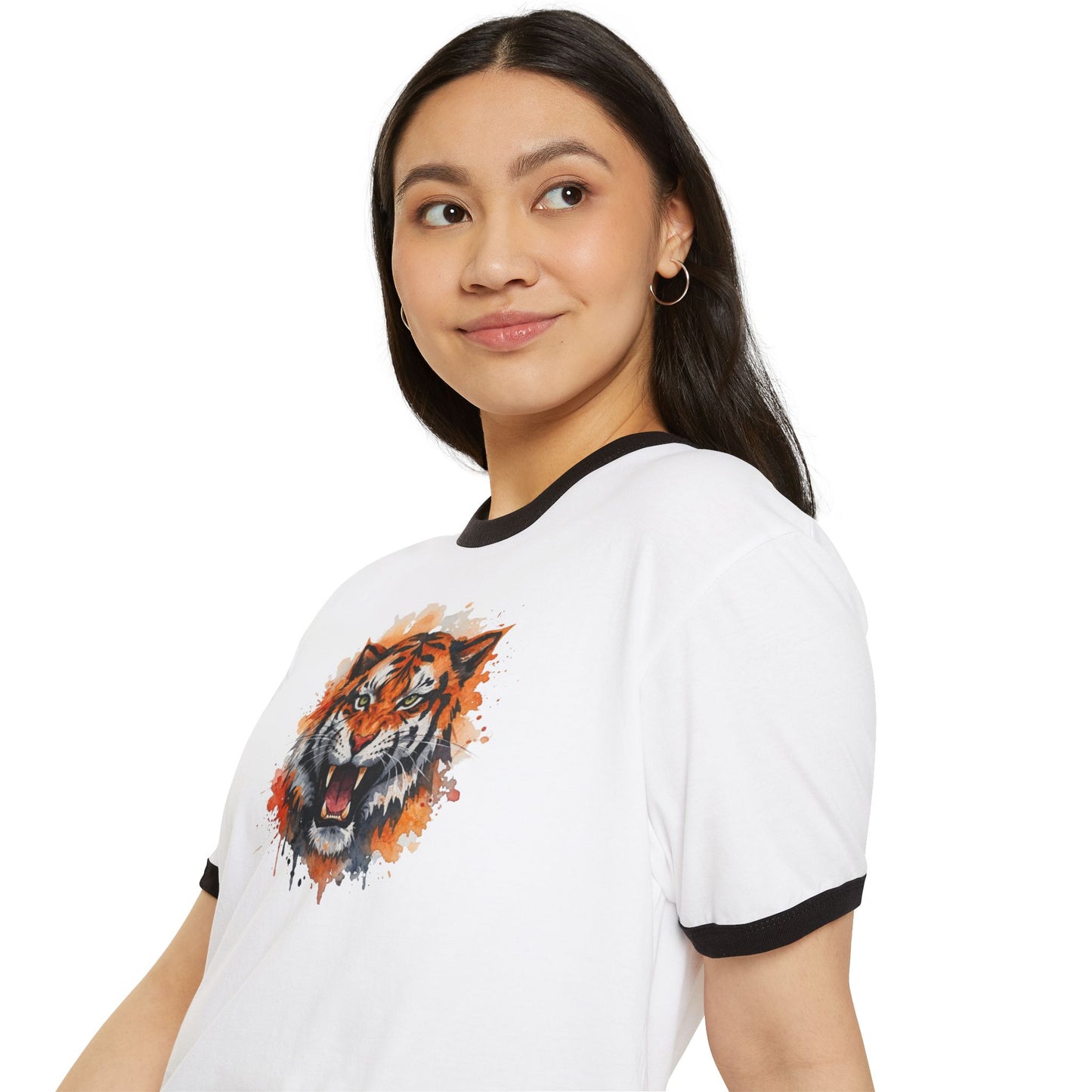Stay Illegal Ringer T-Shirt — Tiger Smile
