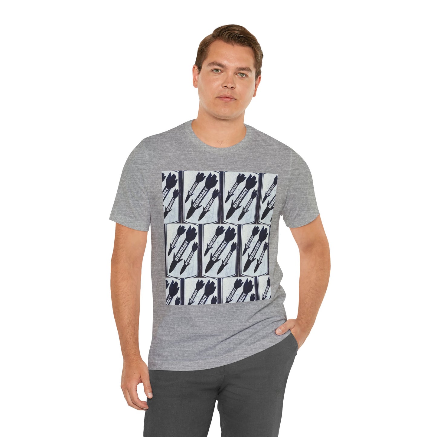 Protest T‑Shirt — DEMOCRATIC MISSILES