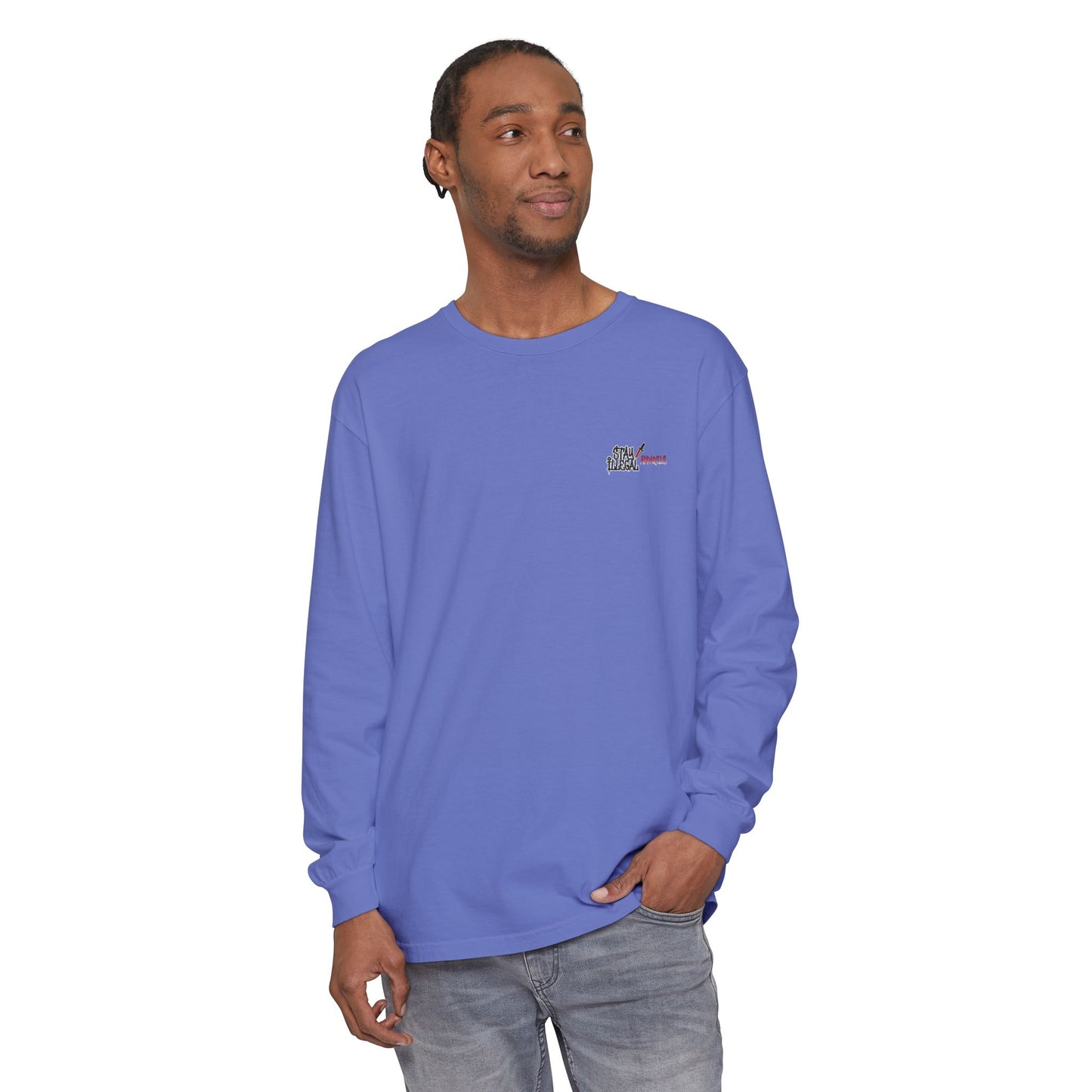 Stay Illegal Isignia - Plain Colour Long Sleeve Tee
