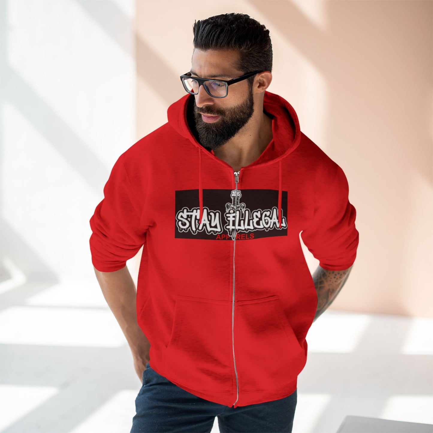 Eye Of The Beholder Hoodie — Stay Illegal Zip Hoodie