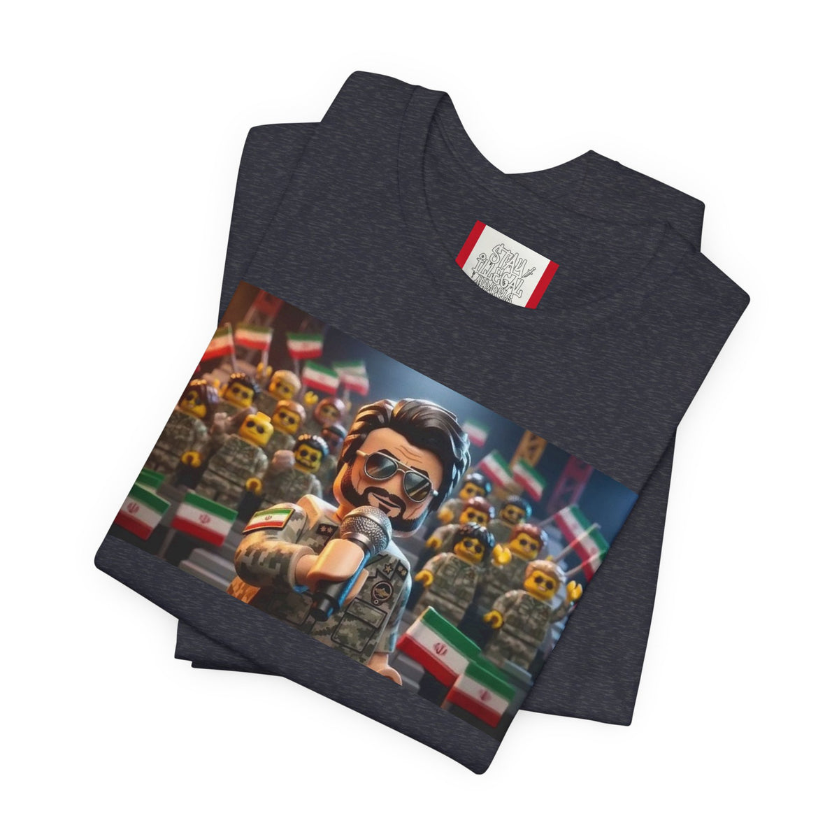Propaganda T‑Shirt — IRAN LEGOS — IRGC Crowd Control