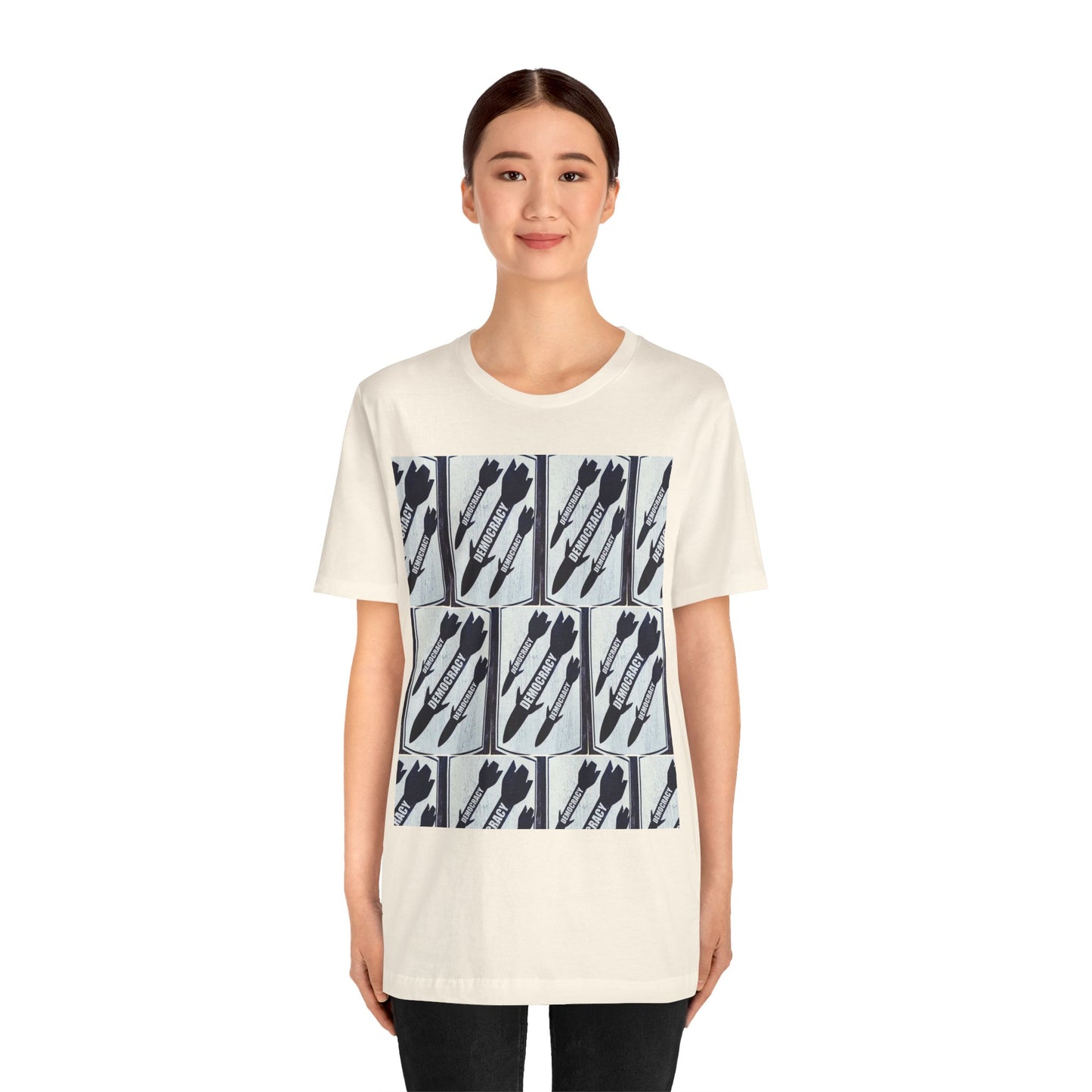 Protest T‑Shirt — DEMOCRATIC MISSILES