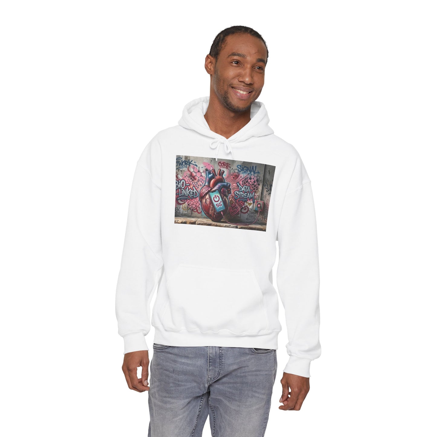 Stay Illegal Graffiti Hoodie - Mobile Heart