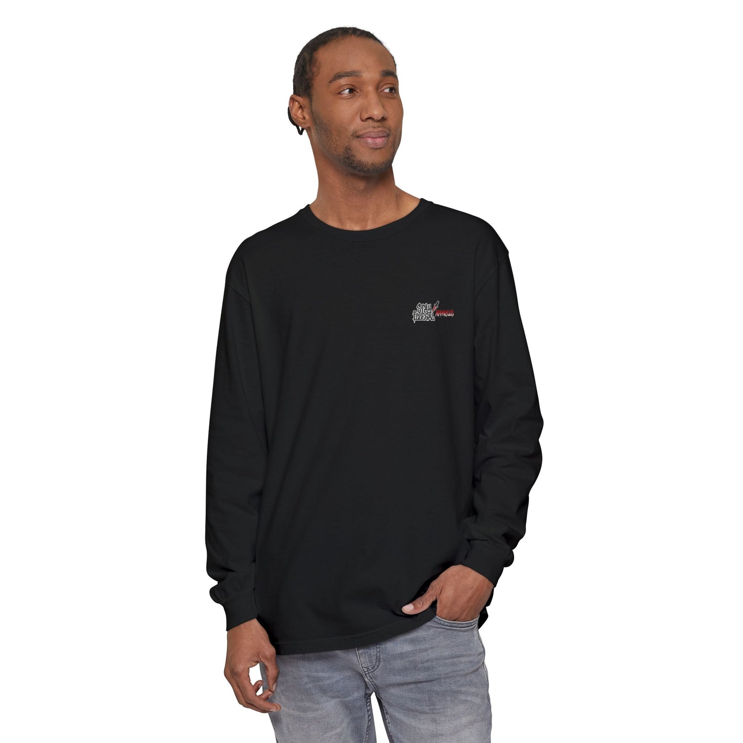 Long Sleeve Tee — More Europe 20euros Back Print