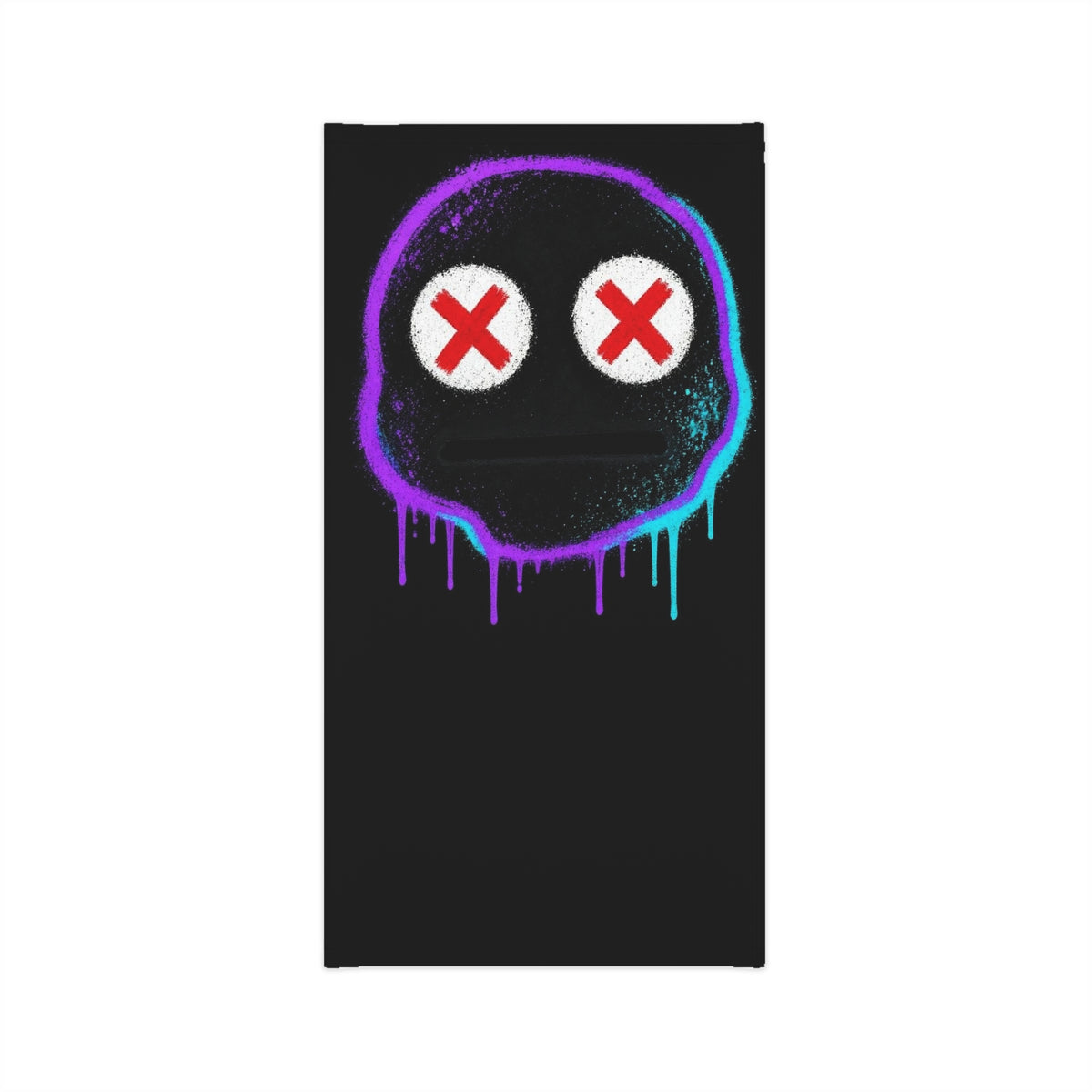 Lightweight Graffiti Neck Gaiter - Neon Face 7