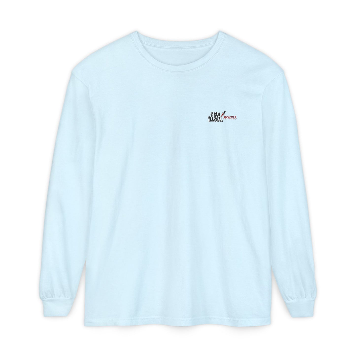 Long Sleeve Tee — More Europe 20euros Back Print