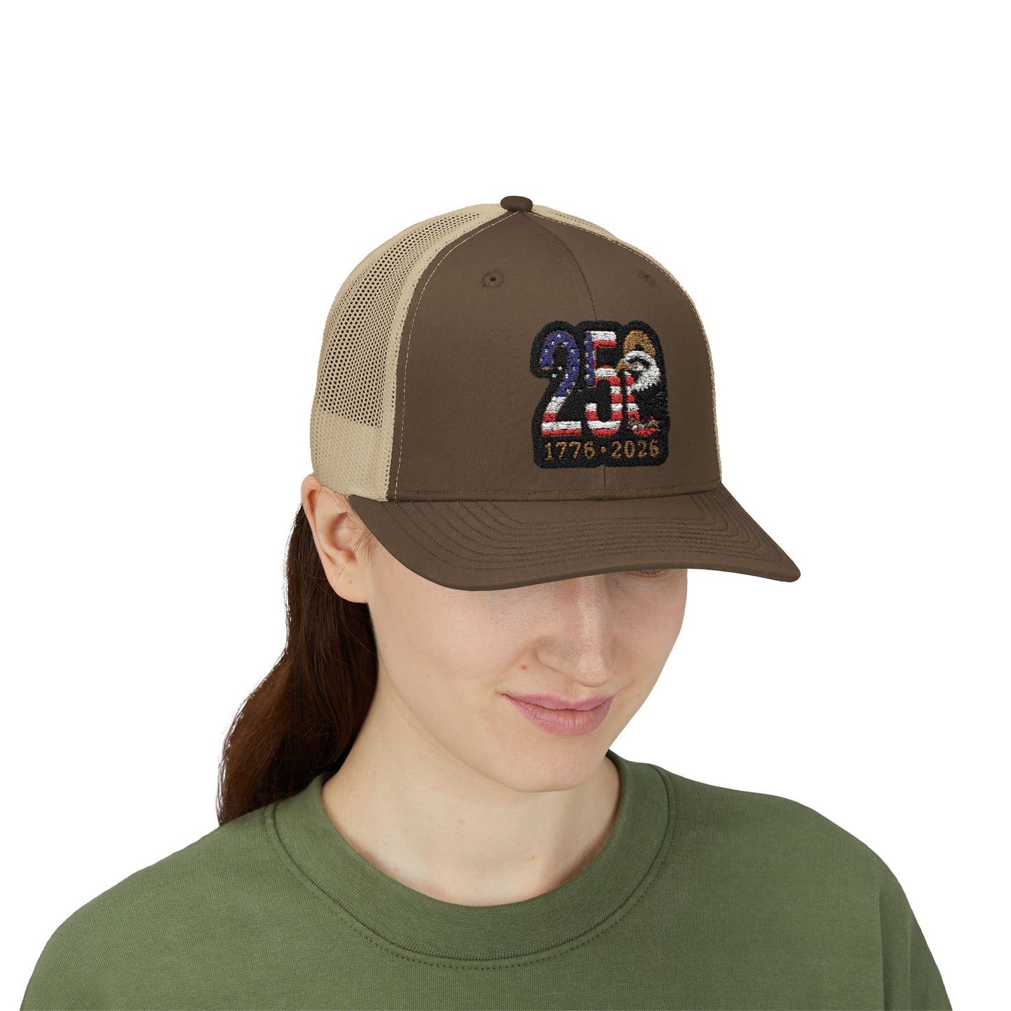 Stay Illegal Trucker Cap — USA 250th Anniversary Eagle Patch