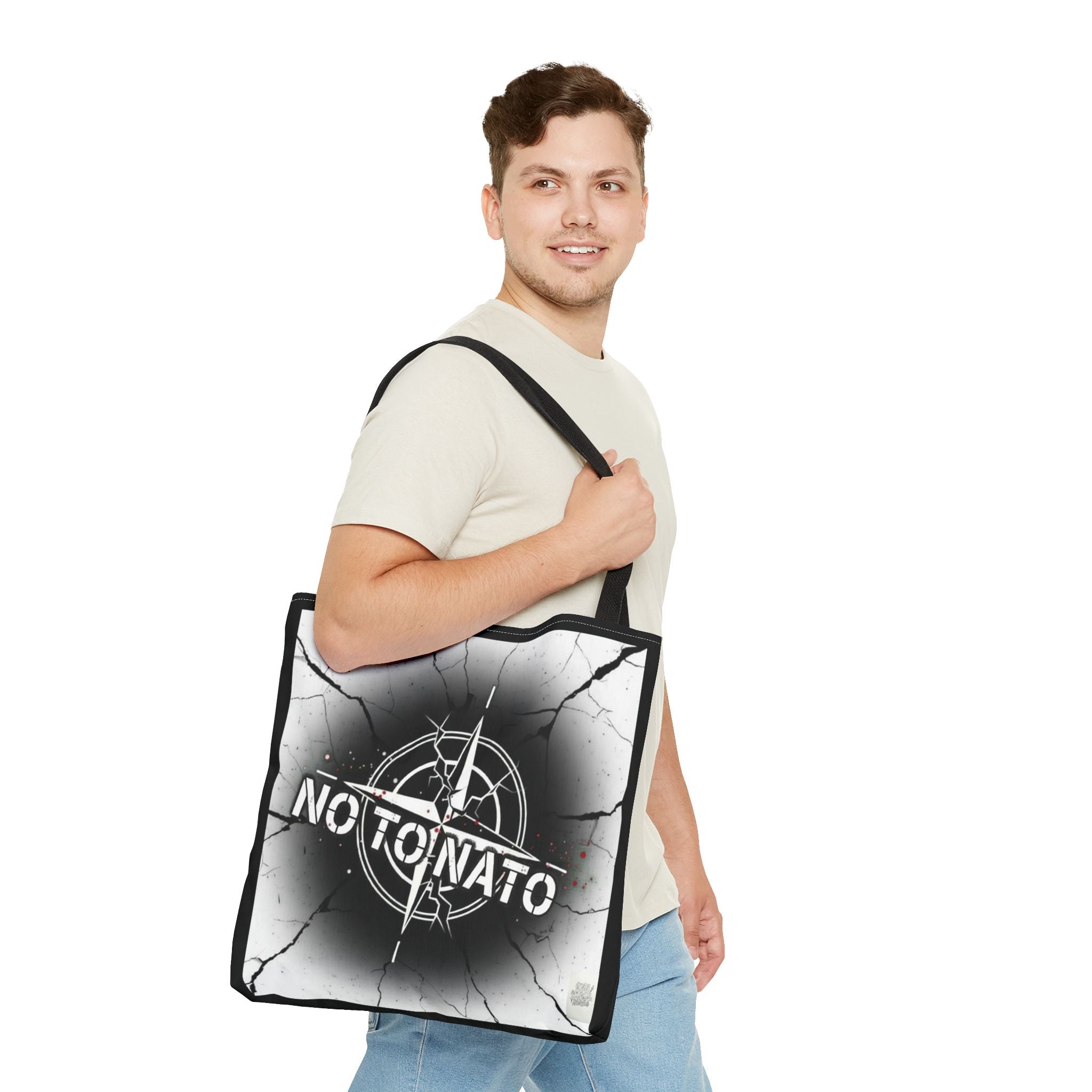 Compass Tote Bag — "NO To NATO / Het NATO" English/Russian