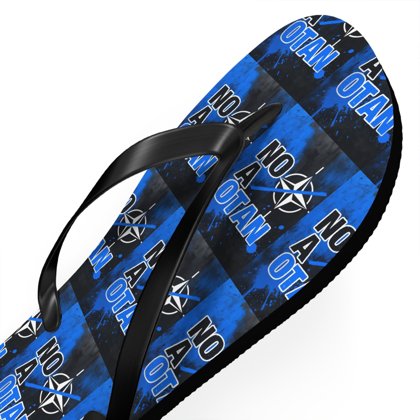 NO A OTAN Flip Flops – Blue Protest