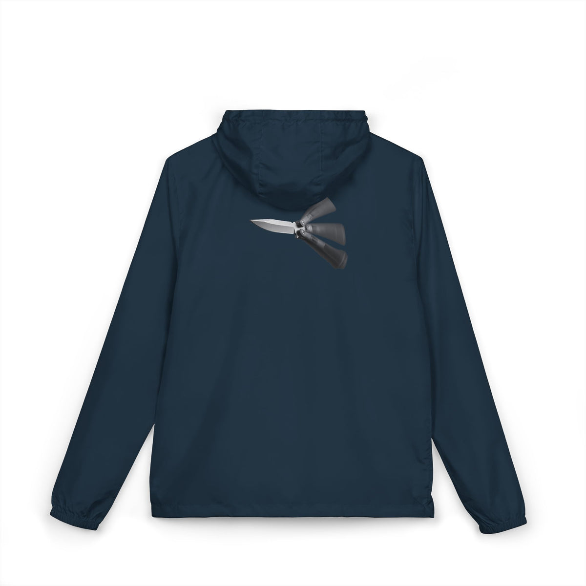 Windbreaker Jacket — Balisong Knife Graphic Uni-Sex Windbreaker