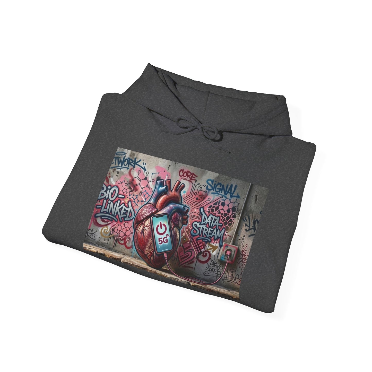 Stay Illegal Graffiti Hoodie - Mobile Heart
