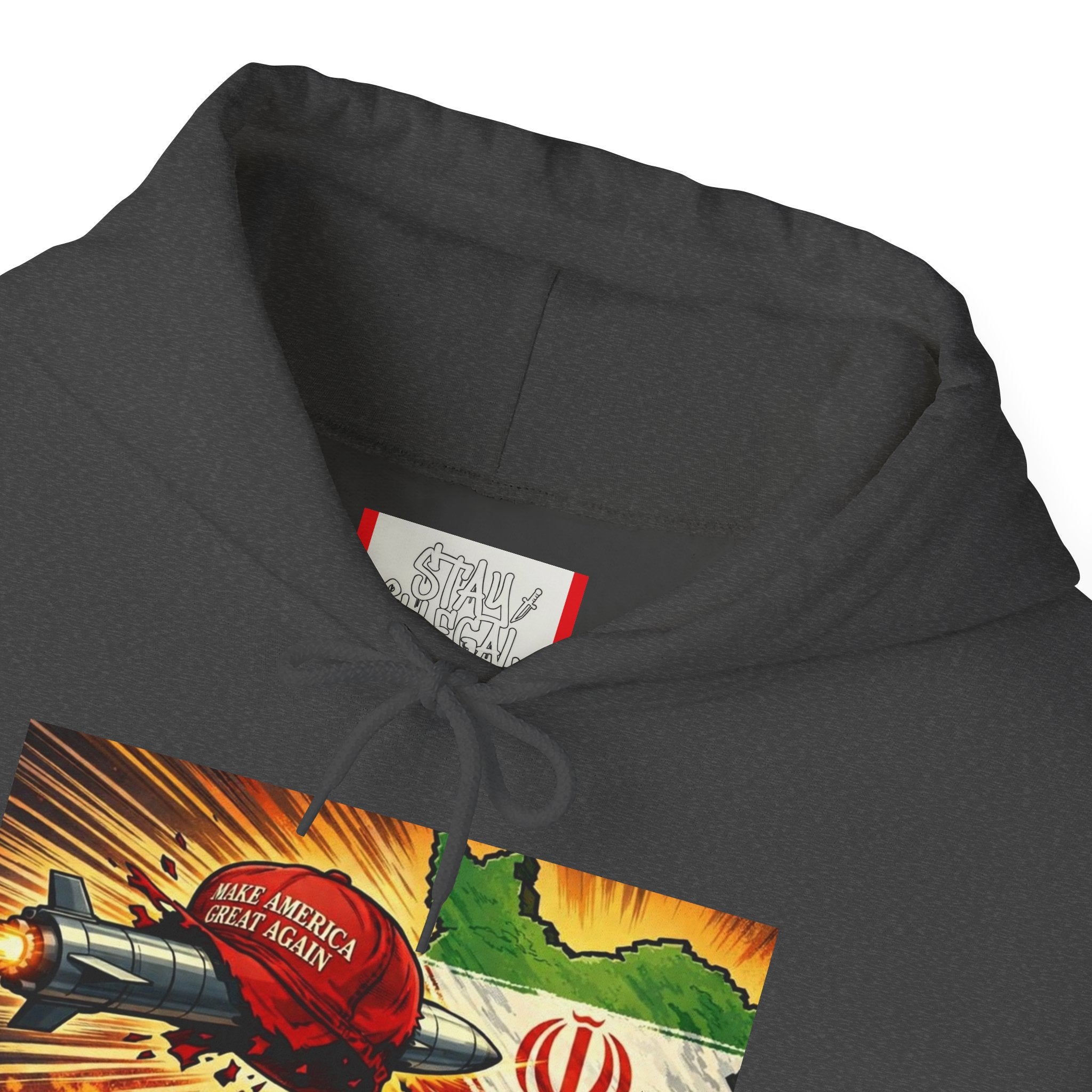 Stay Illegal Graffiti Hoodie - Operation Epic Fury