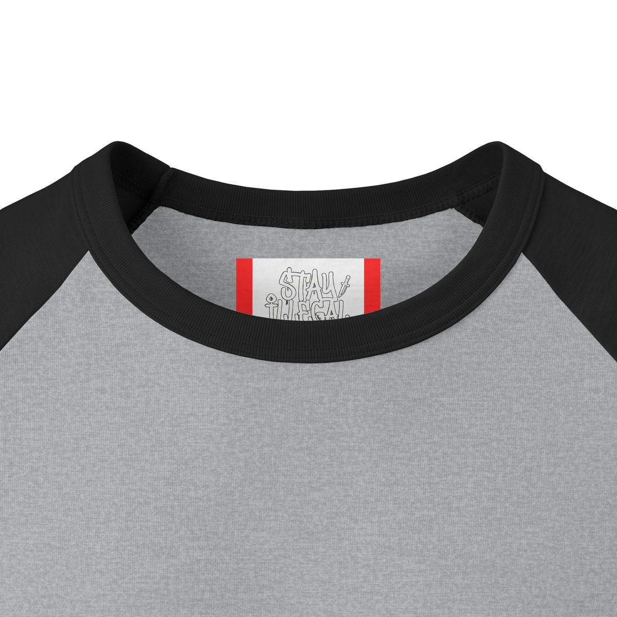 Stay Illegal Raglan 3/4 Sleeve T-Shirt — Monkey Brains