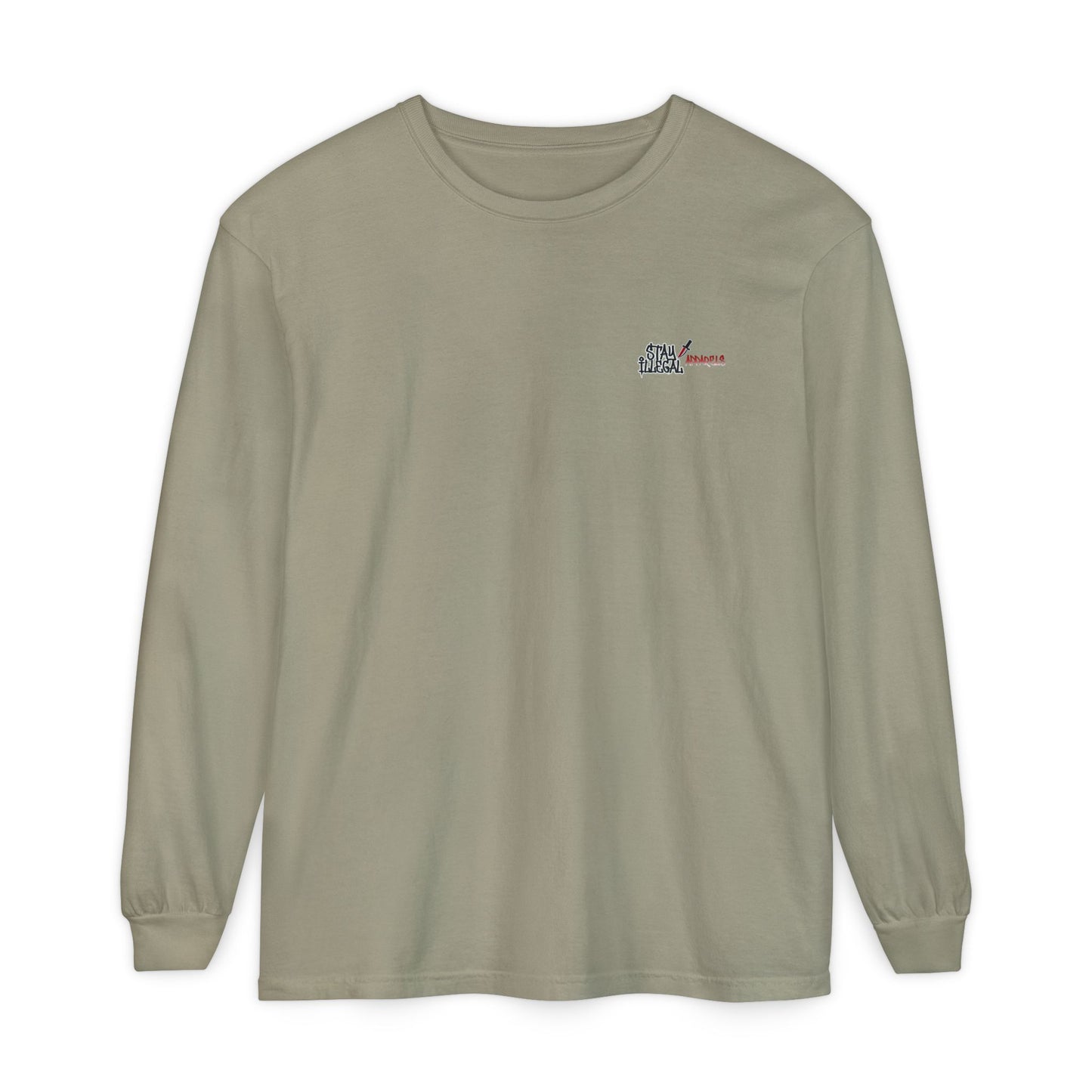 Long Sleeve Tee — More Europe 20euros Back Print