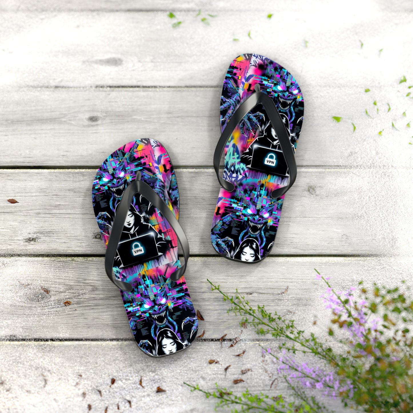 VPN Beach Flip Flops – Power Surge