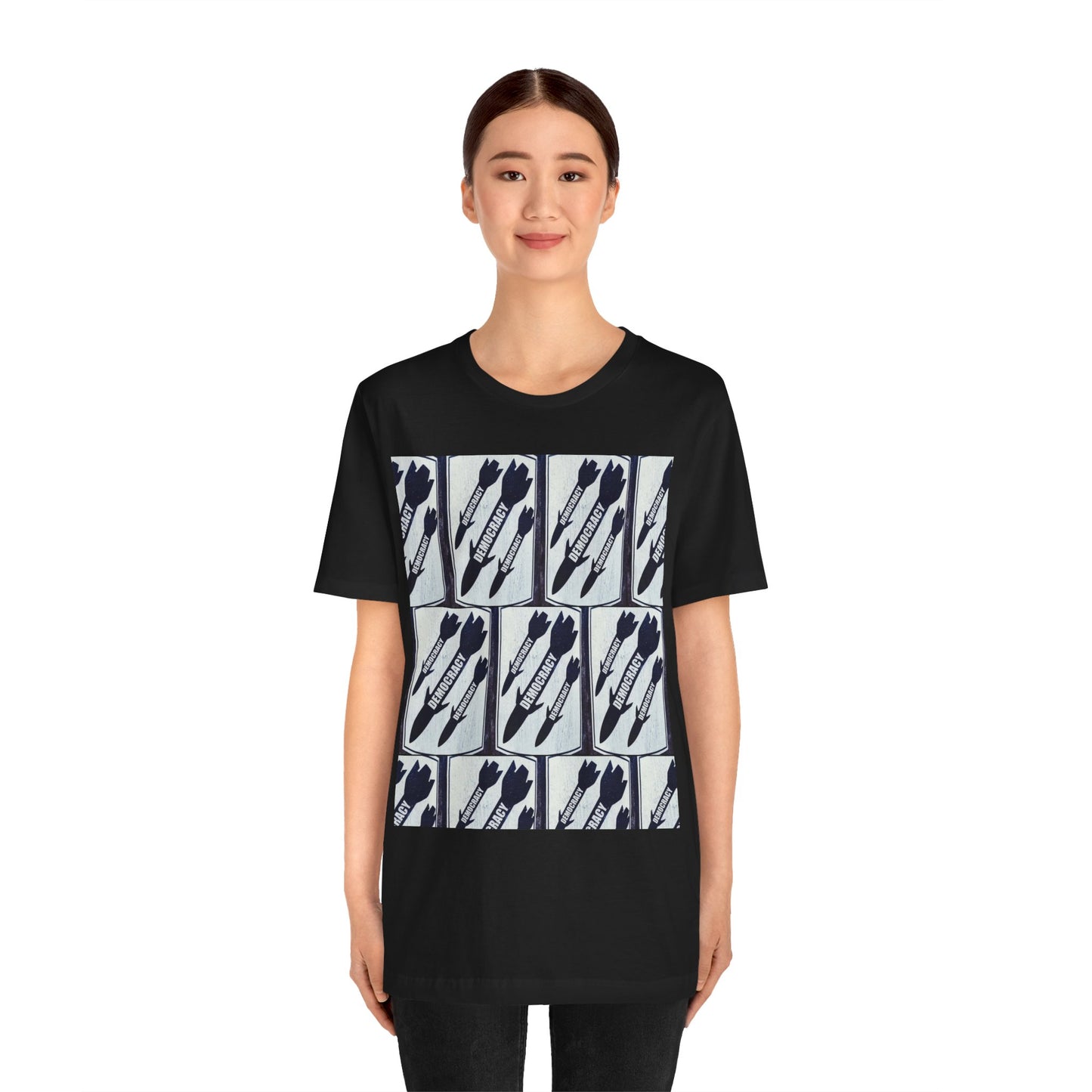 Protest T‑Shirt — DEMOCRATIC MISSILES