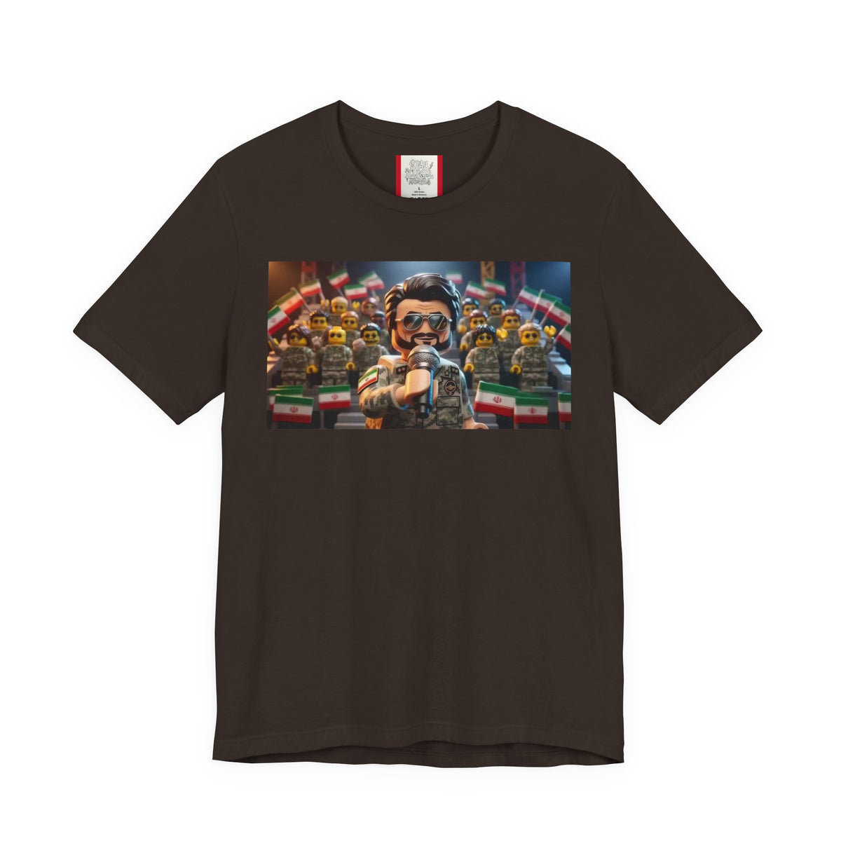 Propaganda T‑Shirt — IRAN LEGOS — IRGC Crowd Control