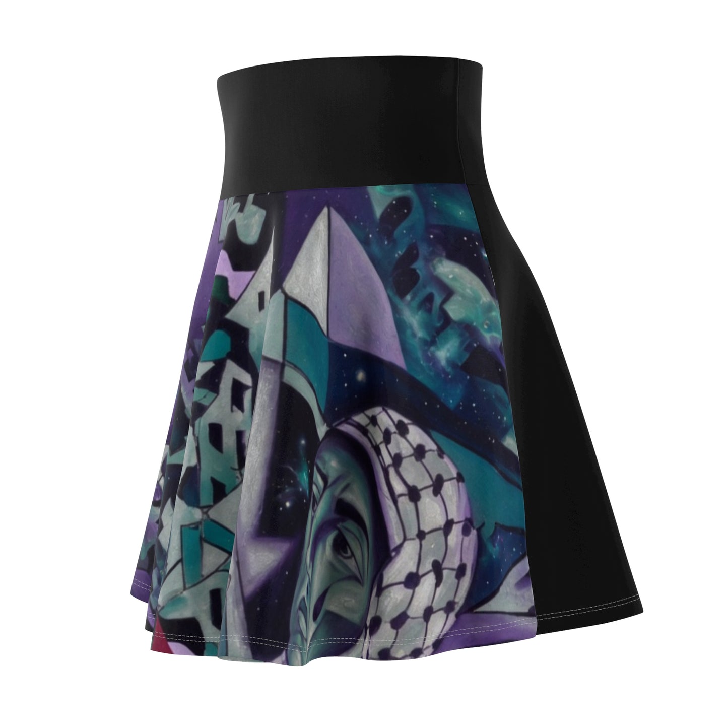 Women's Skater Skirt — Gaza Skyline Night